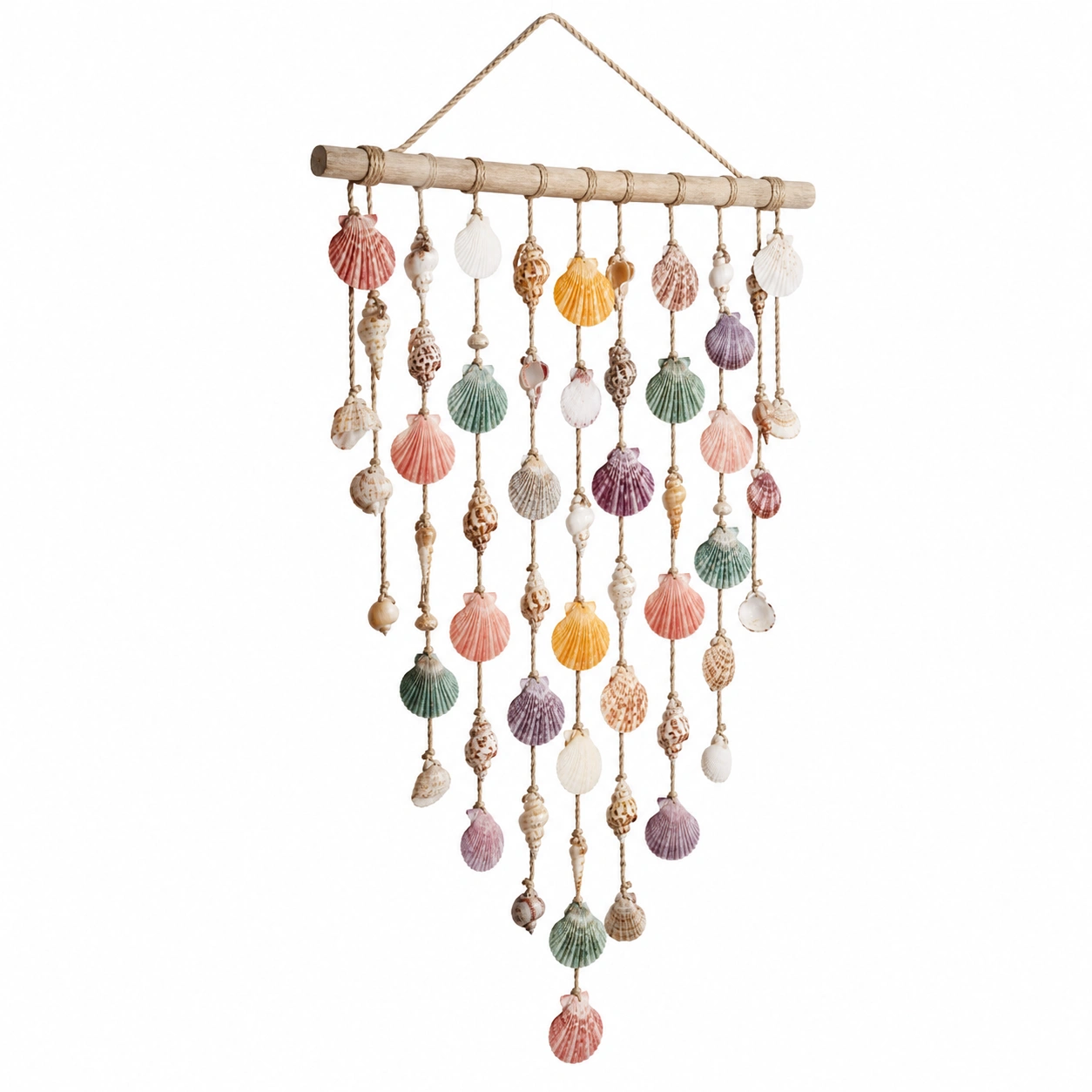 Adorno de Pared Colgante con Conchas de Mar Multicolor-LiVdina
