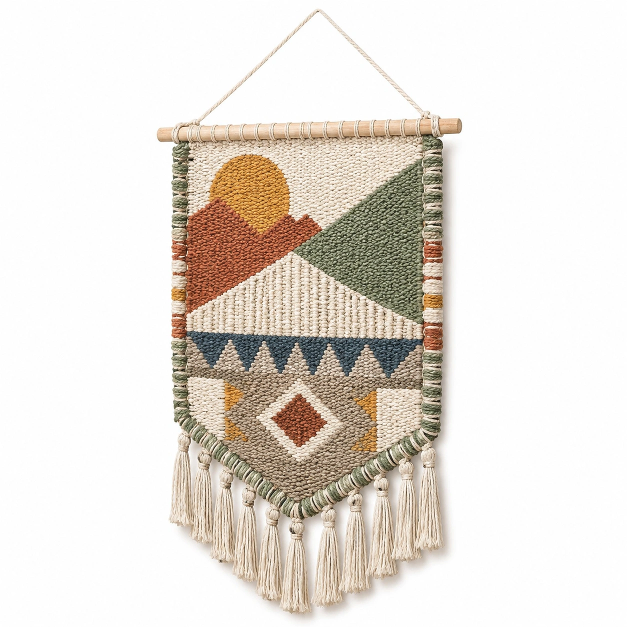 Tapiz de Pared Bohemio Geométrico Multicolor-LiVdina