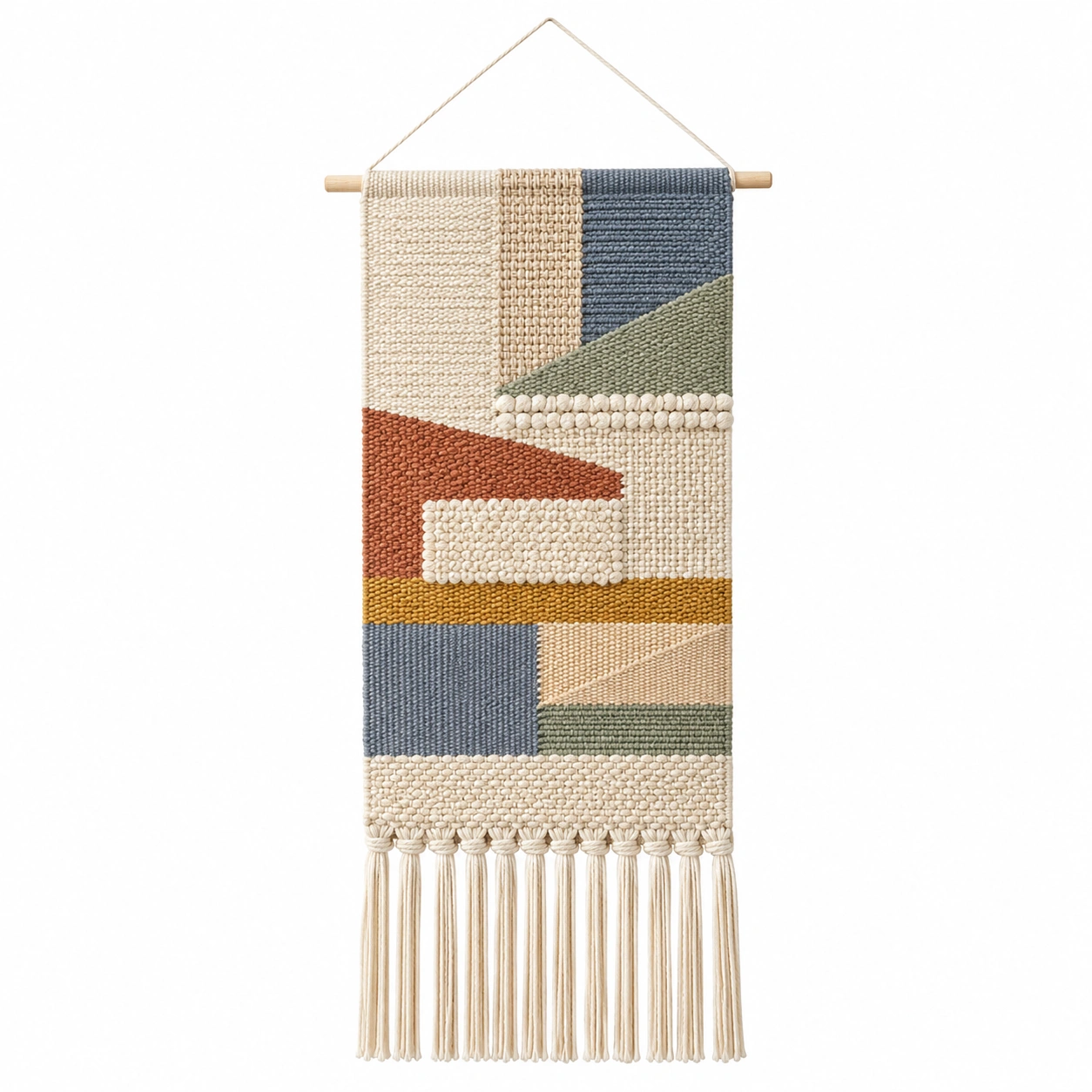 Tapiz de Pared Colgante Geométrico Multicolor 35x77 cm-LiVdina