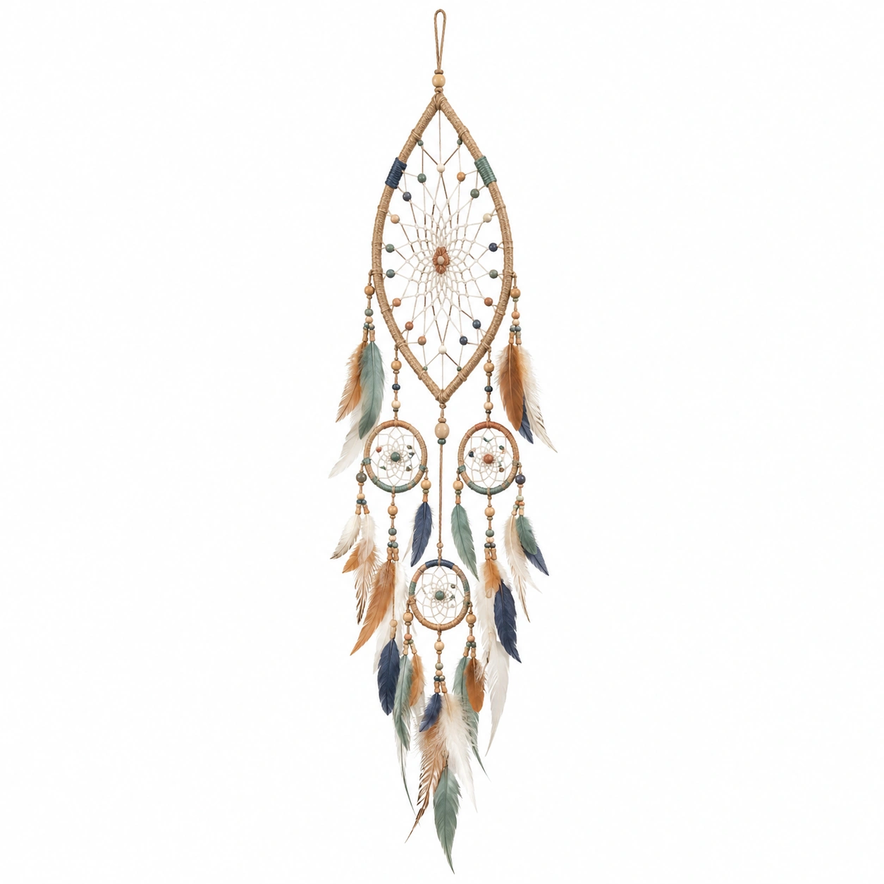 Atrapasueños Bohemio con Plumas Multicolor 30x90 cm-LiVdina