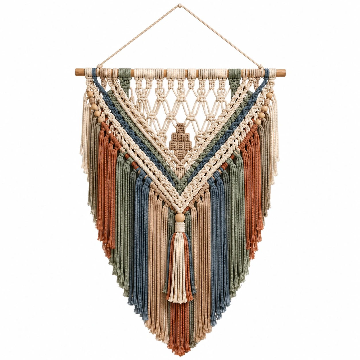 Colgante de Pared de Macramé Bohemio Multicolor 40x70cm-LiVdina