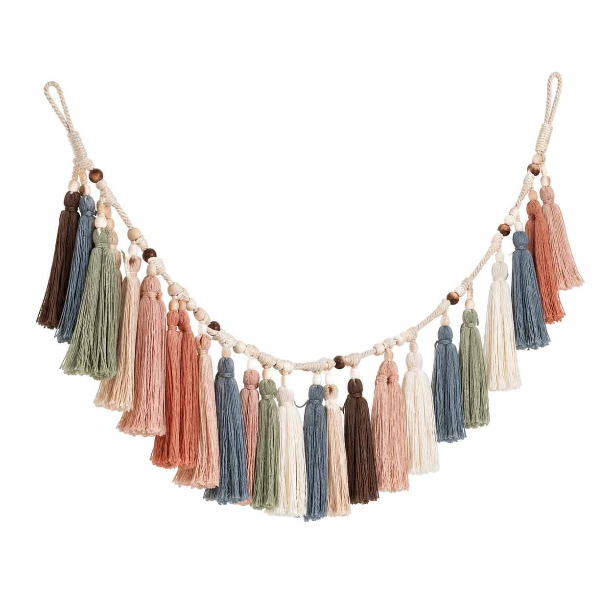 Guirnalda Decorativa de Borlas Bohemia Multicolor 200x30cm-LiVdina