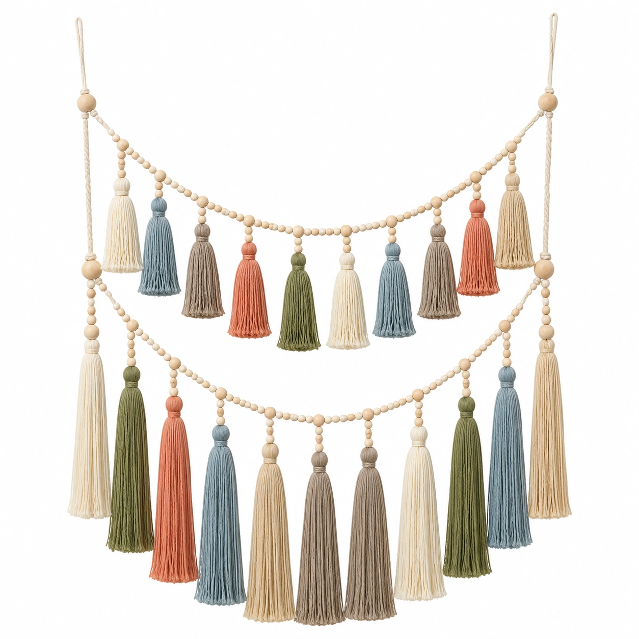 Guirnalda de Flecos Multicolores para Decoración Bohemia-LiVdina