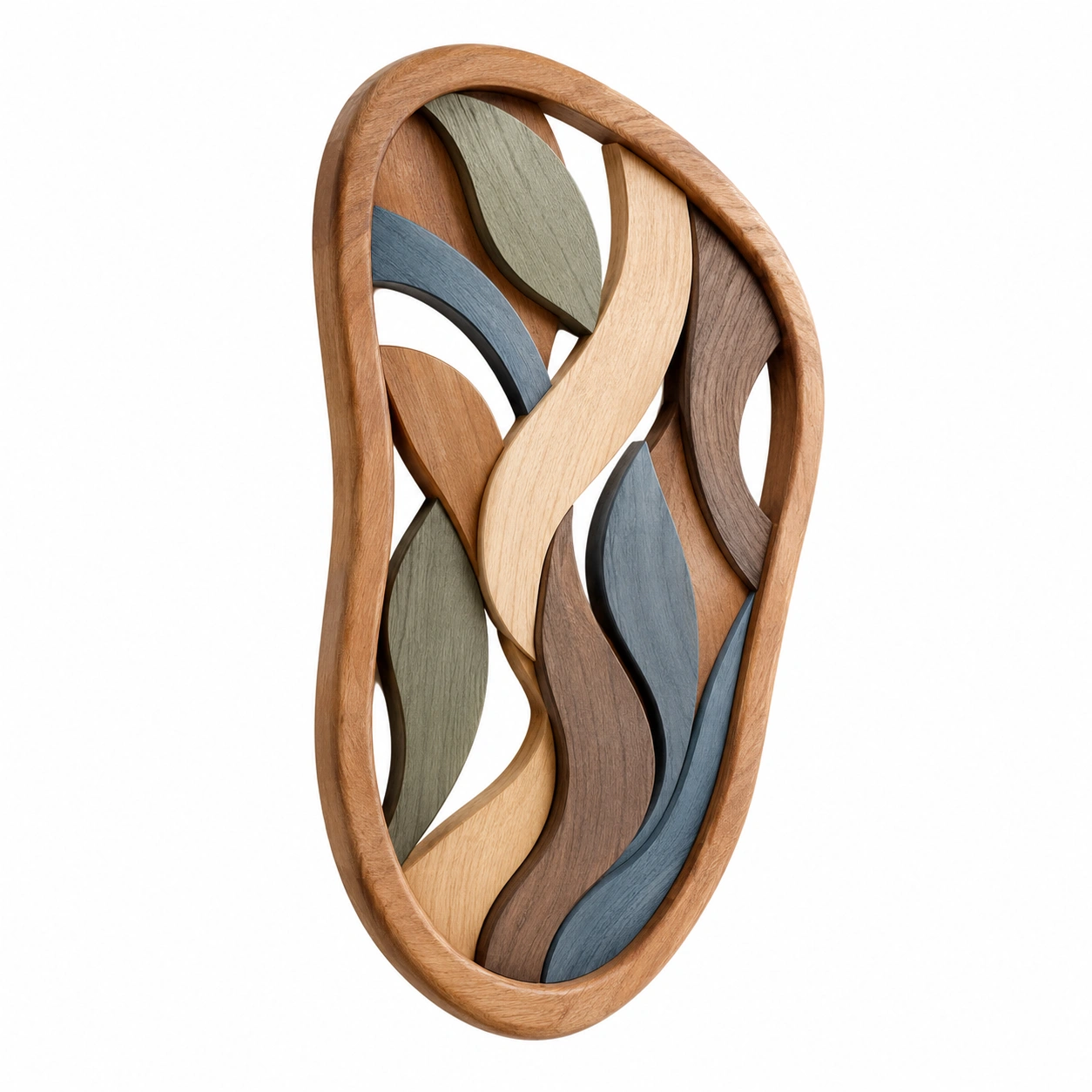 Escultura de Pared Decorativa Abstracta Multicolor-LiVdina