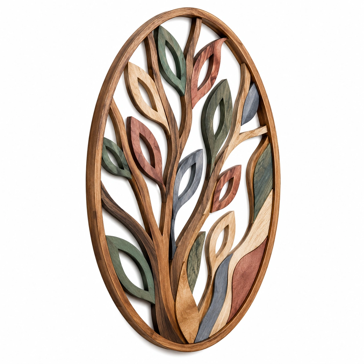Decoración de Pared Árbol Ovalado Multicolor-LiVdina