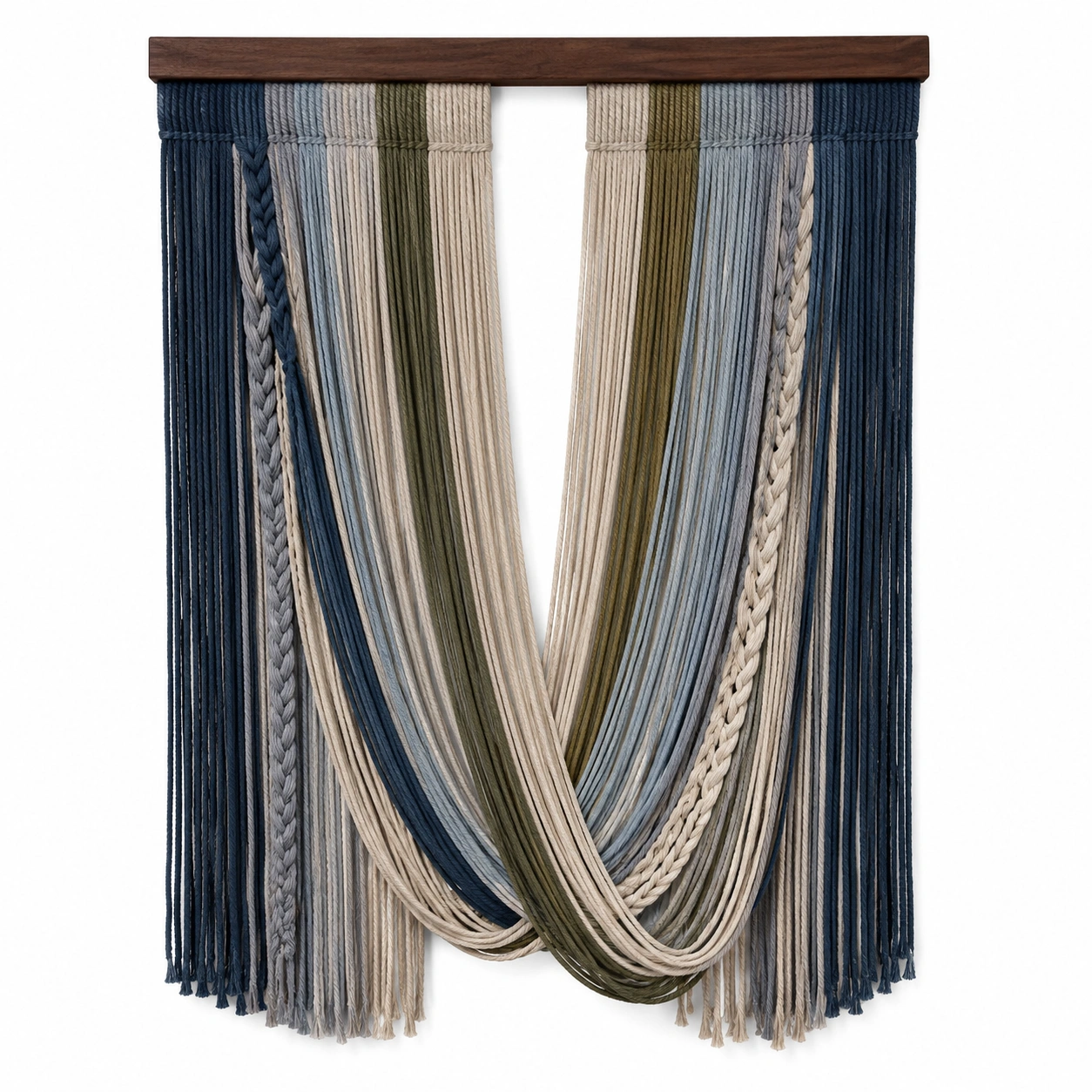 Tapiz de Pared de Macramé Multicolor Bohemio 100x80 cm-LiVdina