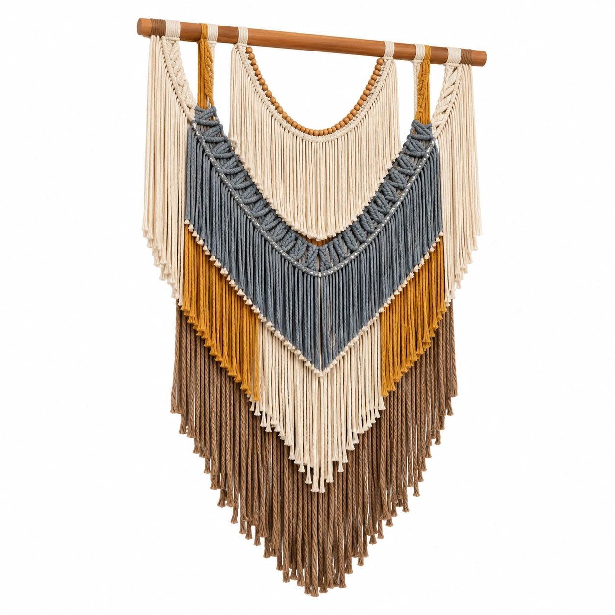 Tapiz Decorativo de Macramé Hecho a Mano Multicolor-LiVdina