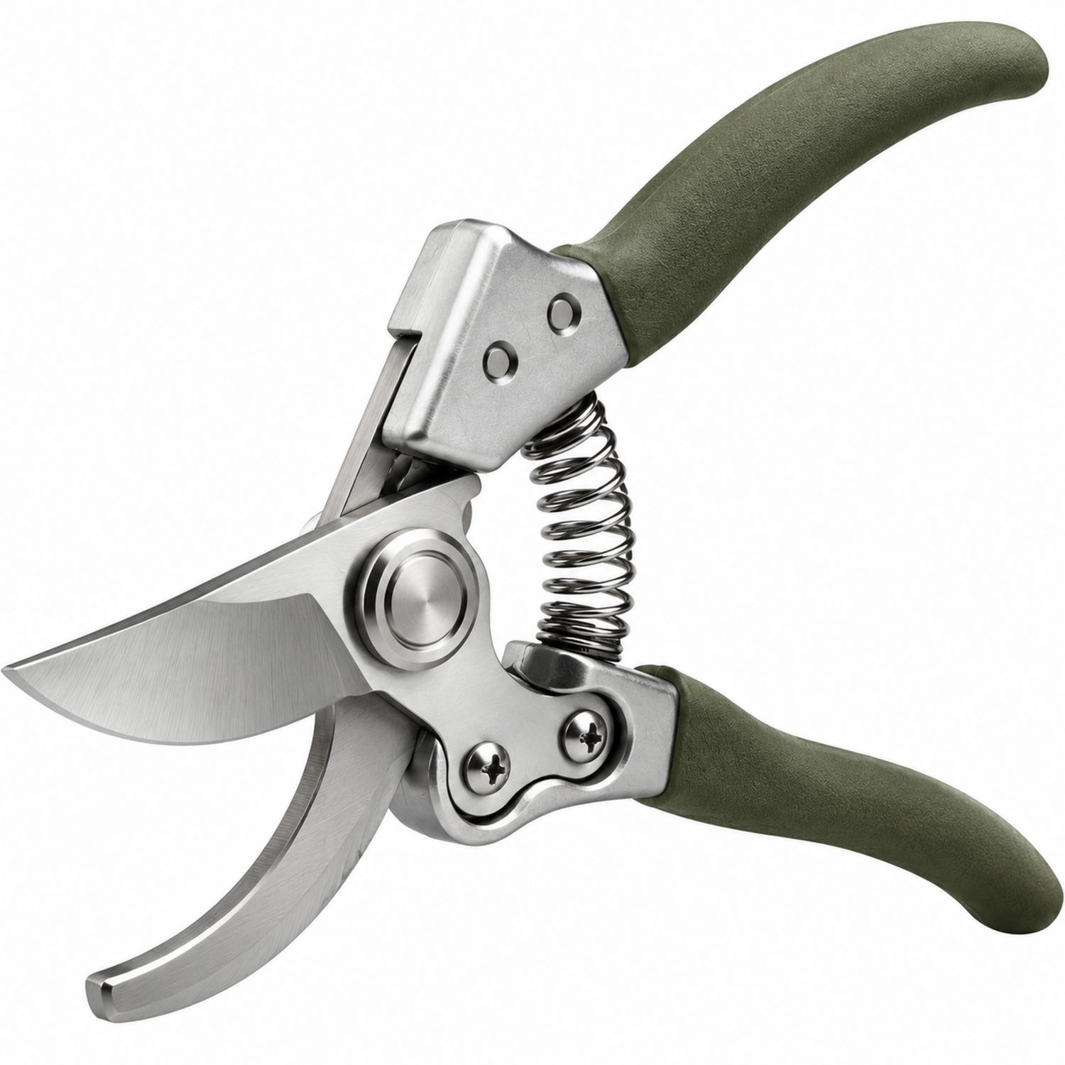 Forbici da Potatura Ergonomiche Verdi con Lame Bypass 20 cm