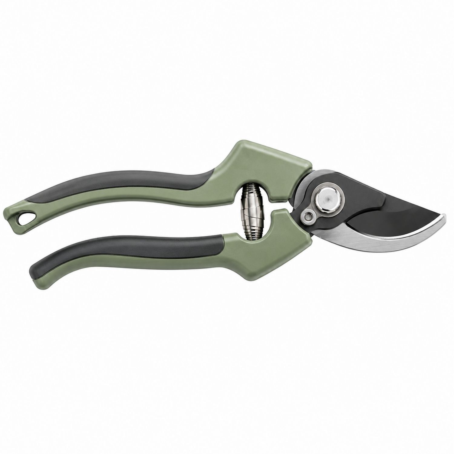 Forbici da potatura bypass verde e nero con manico ergonomico