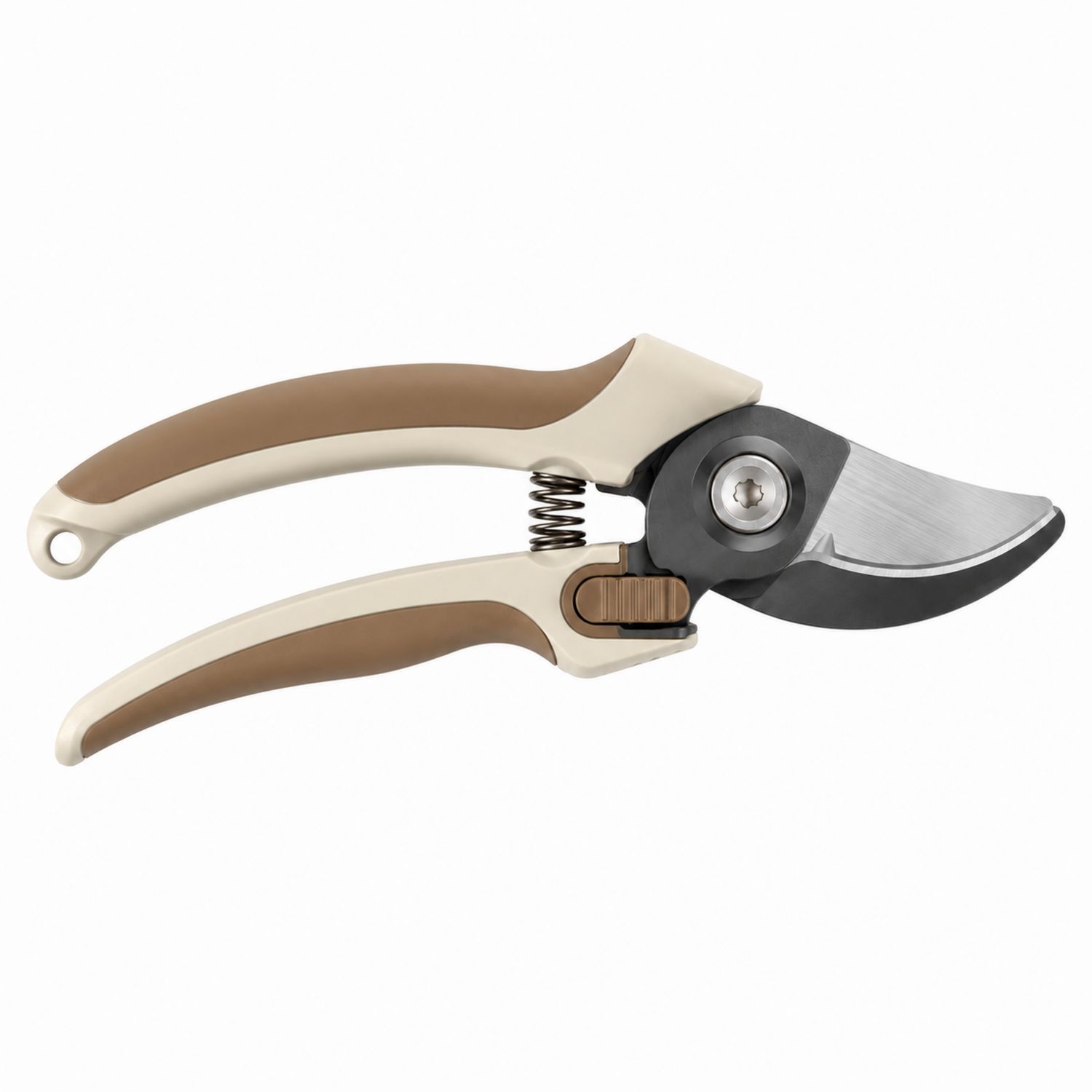 Forbici da Potatura Bypass Beige e Marrone