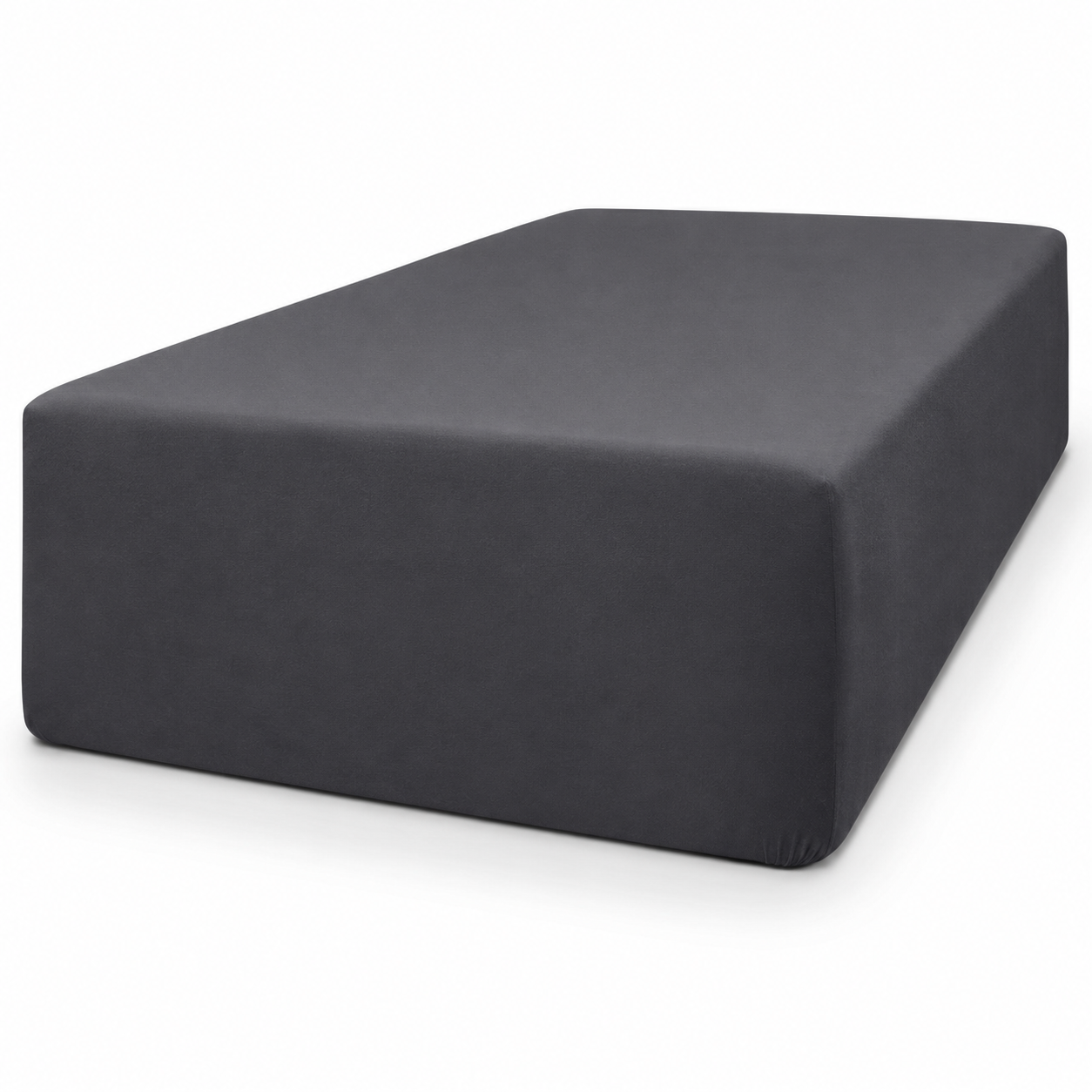 Boxspring Spannbettlaken Anthrazit 180x200 cm extra hohe Steghöhe