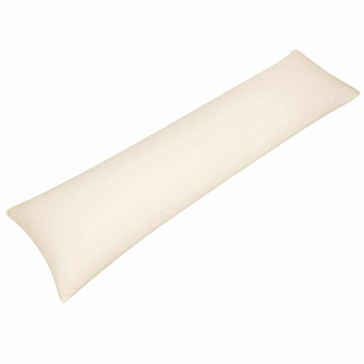 Seitenschläferkissen Creme 40x145 cm mit länglicher Form