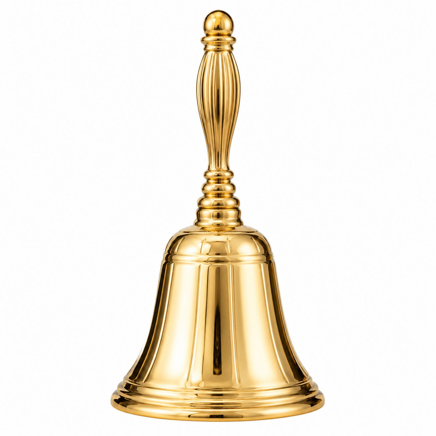 Messing Handglocke in Gold