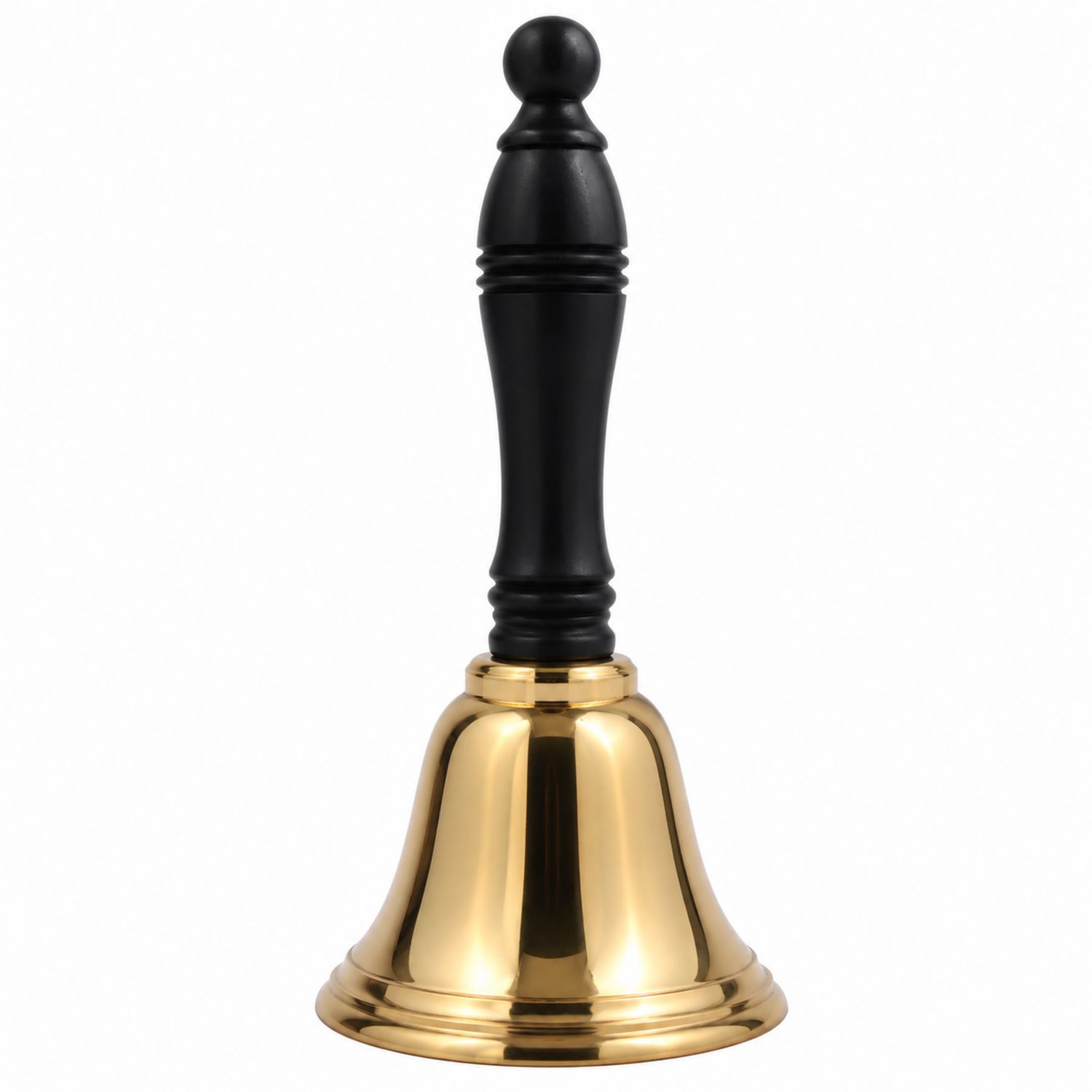 Ergonomische Handglocke Schwarz und Gold