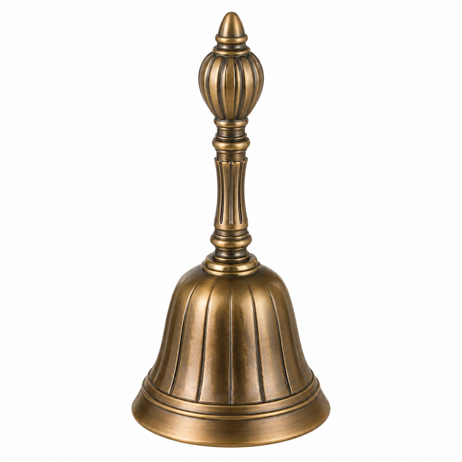 Antike Handglocke aus Bronze im Vintage-Design