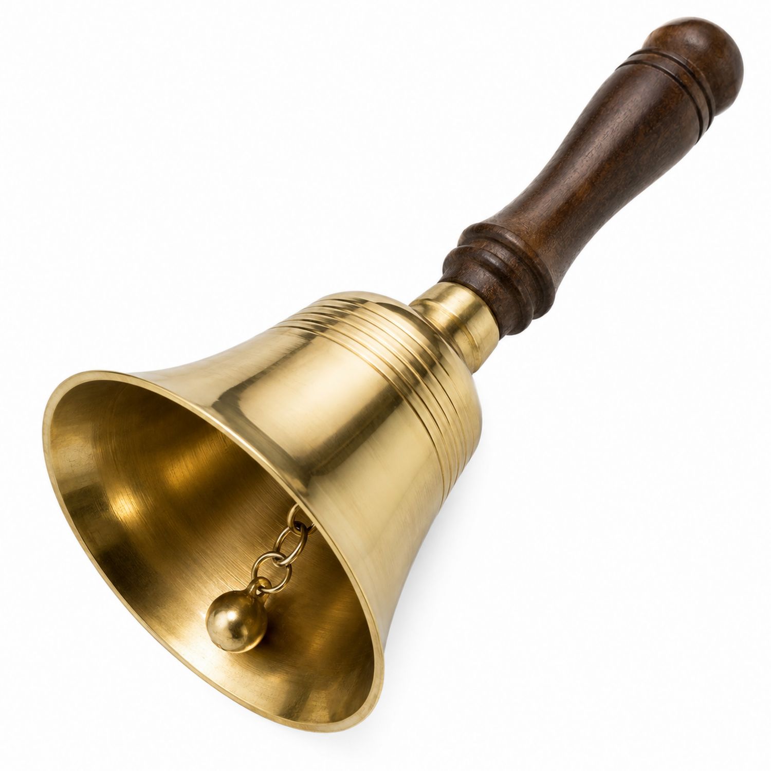Messing Handglocke mit Holzgriff, Klassische Glocke