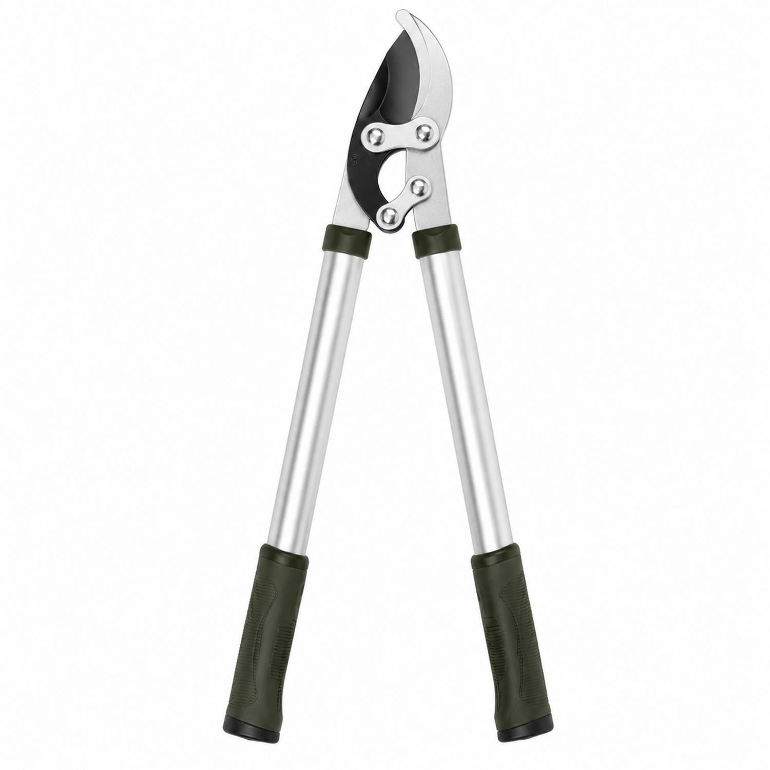 Tijeras de Podar Bypass con Mango Antideslizante Plata y Verde 48cm