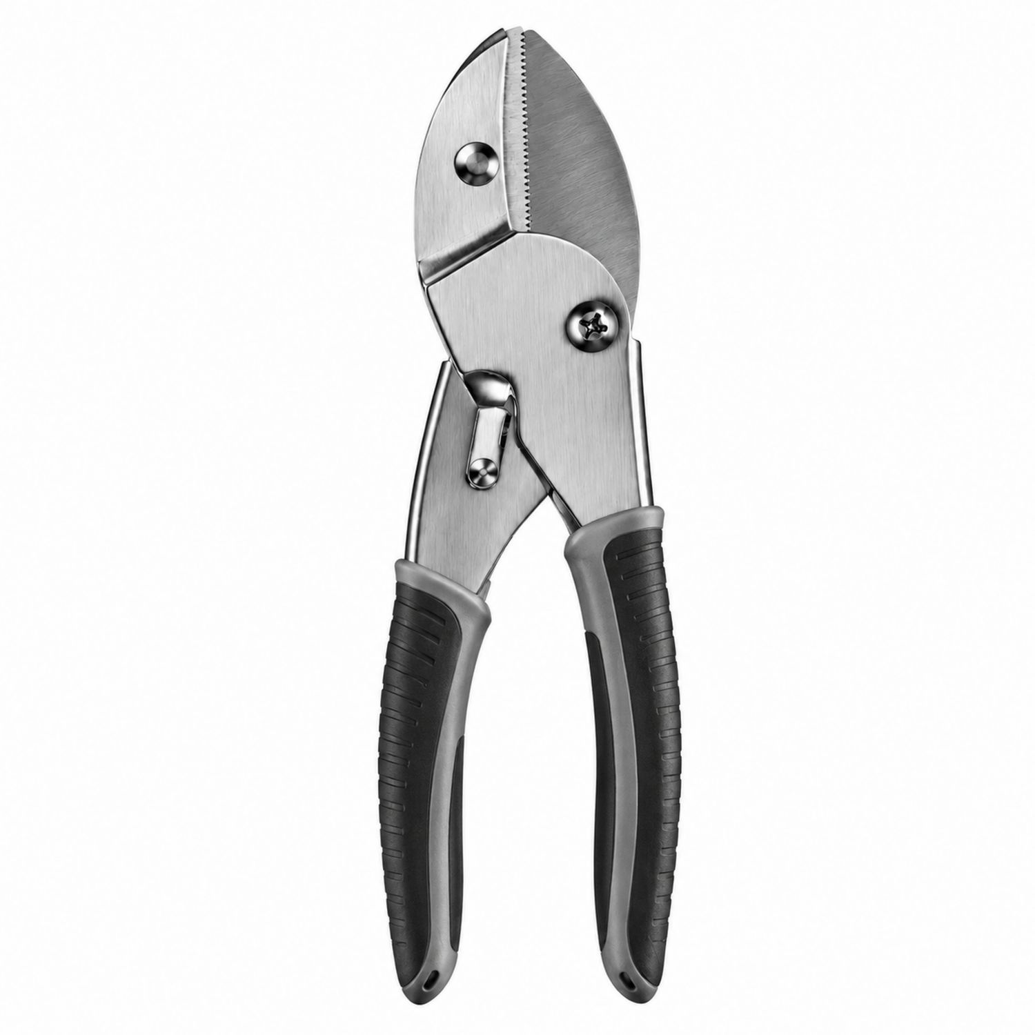 Tijeras de Podar de Acero Inoxidable con Mango Antideslizante Plata/Negro 20cm