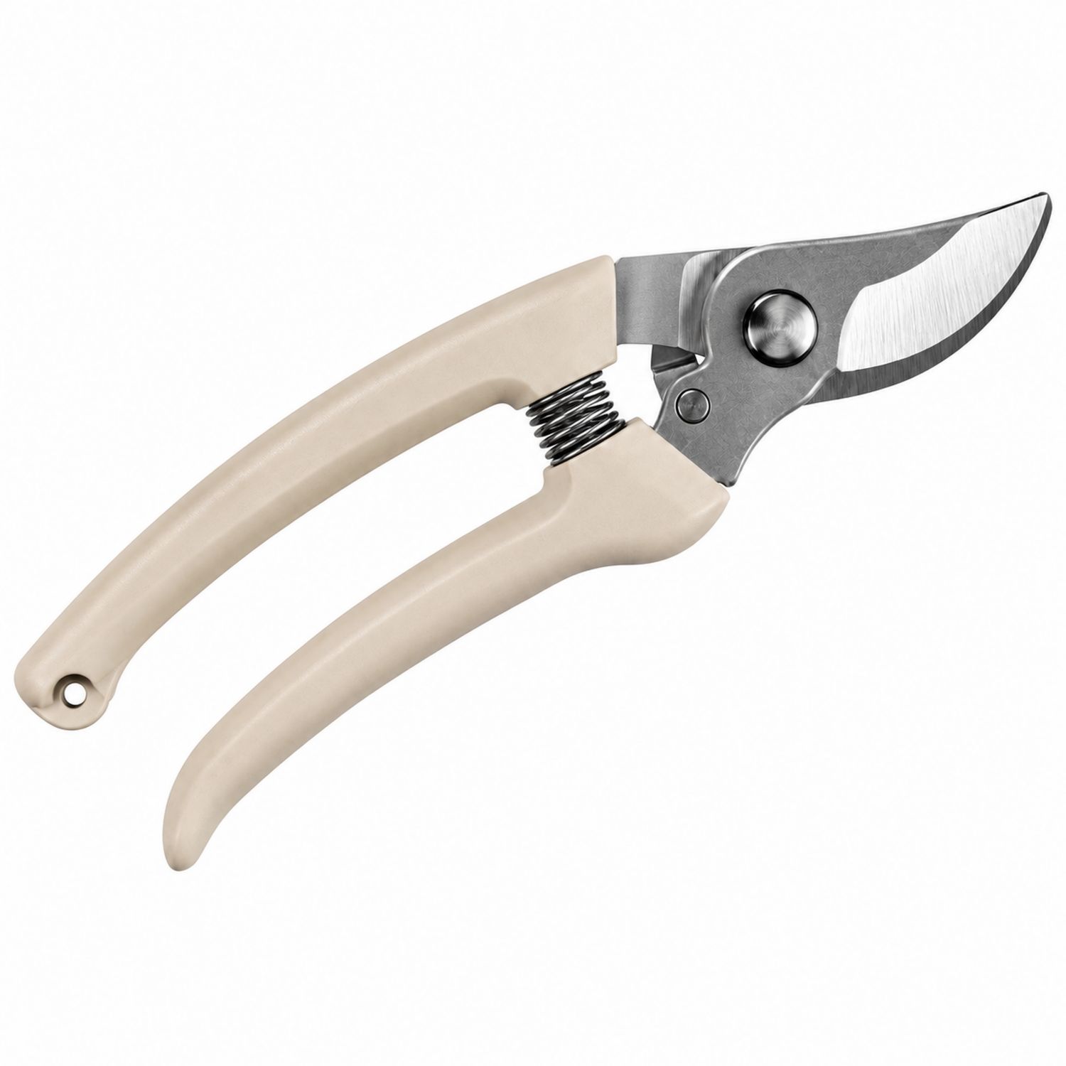 Tijeras de Podar con Cuchillas de Acero Inoxidable y Mango Beige