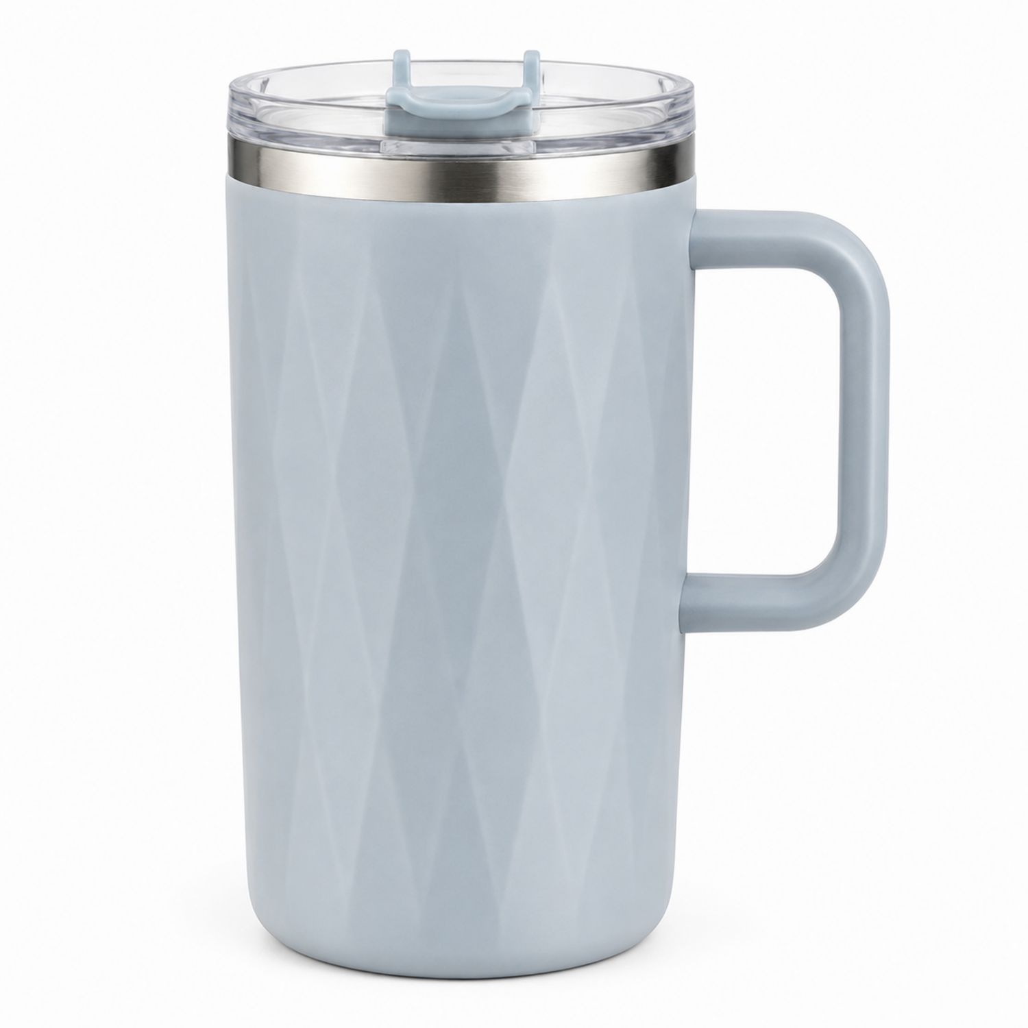 Thermobecher mit Griff Hellblau 500ml