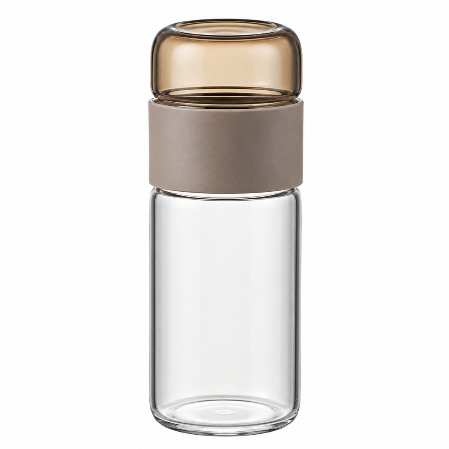 Glasflasche mit Braunem Deckel 500ml