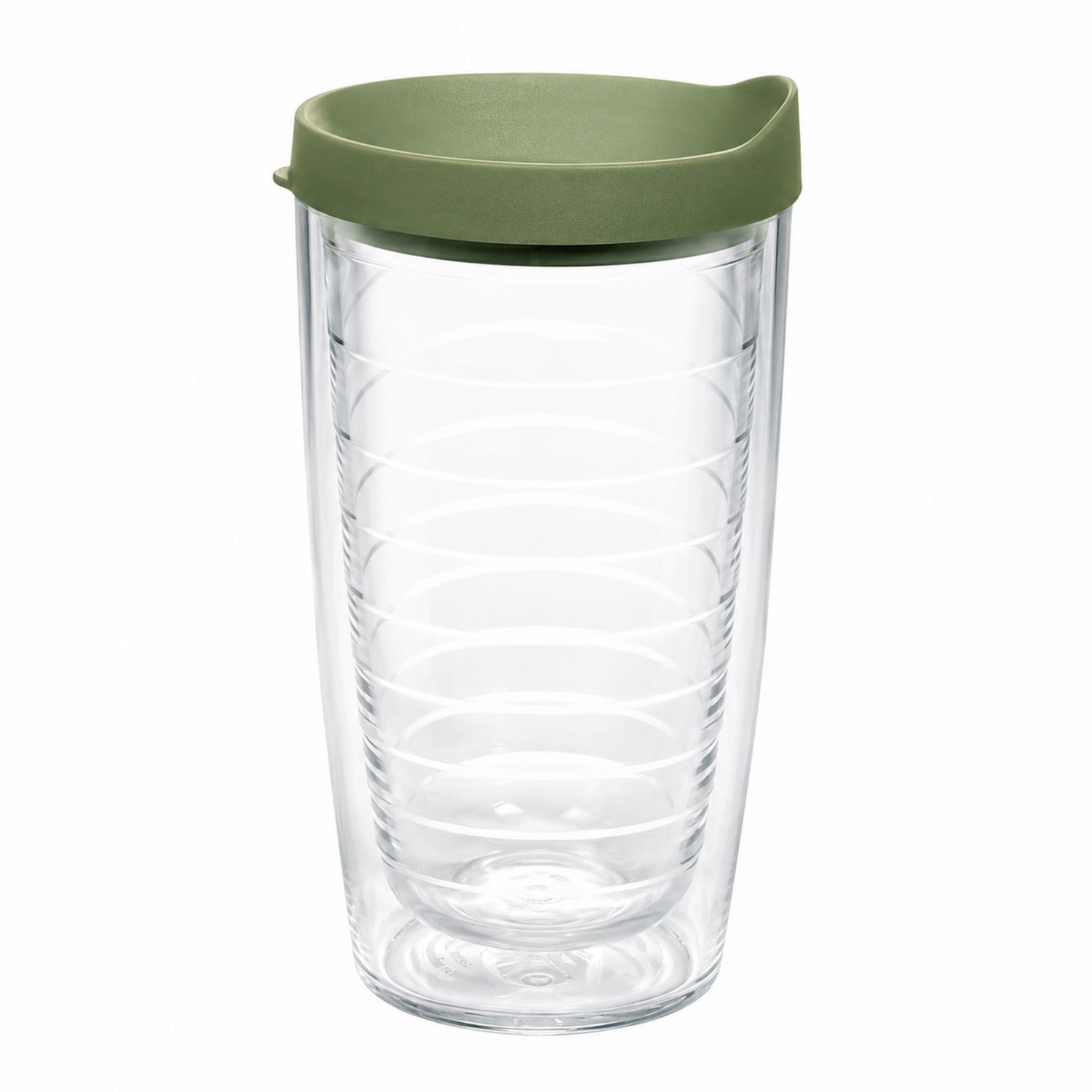 Doppelwandiger Tumbler mit olivgrünem Deckel 500ml