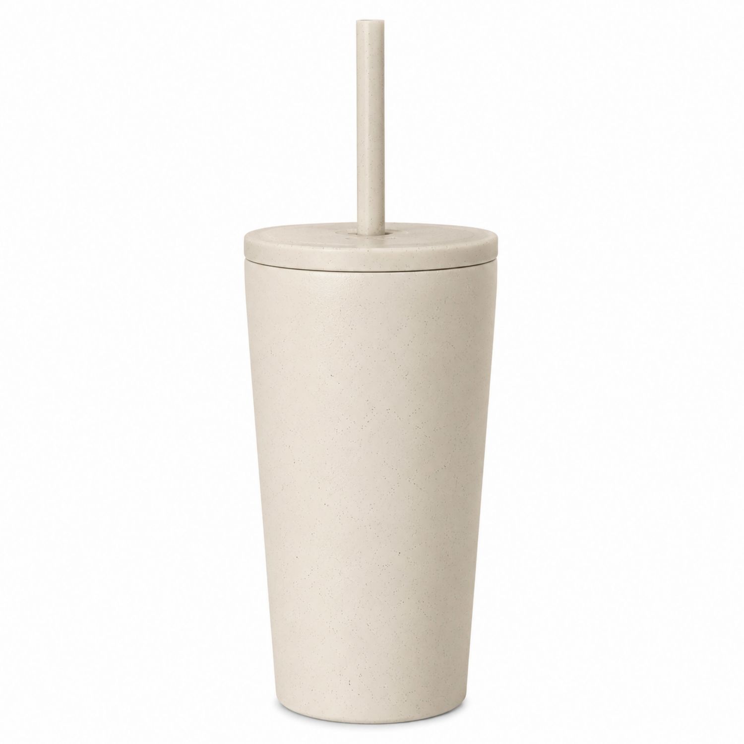 Thermobecher mit Strohhalm Beige 500ml