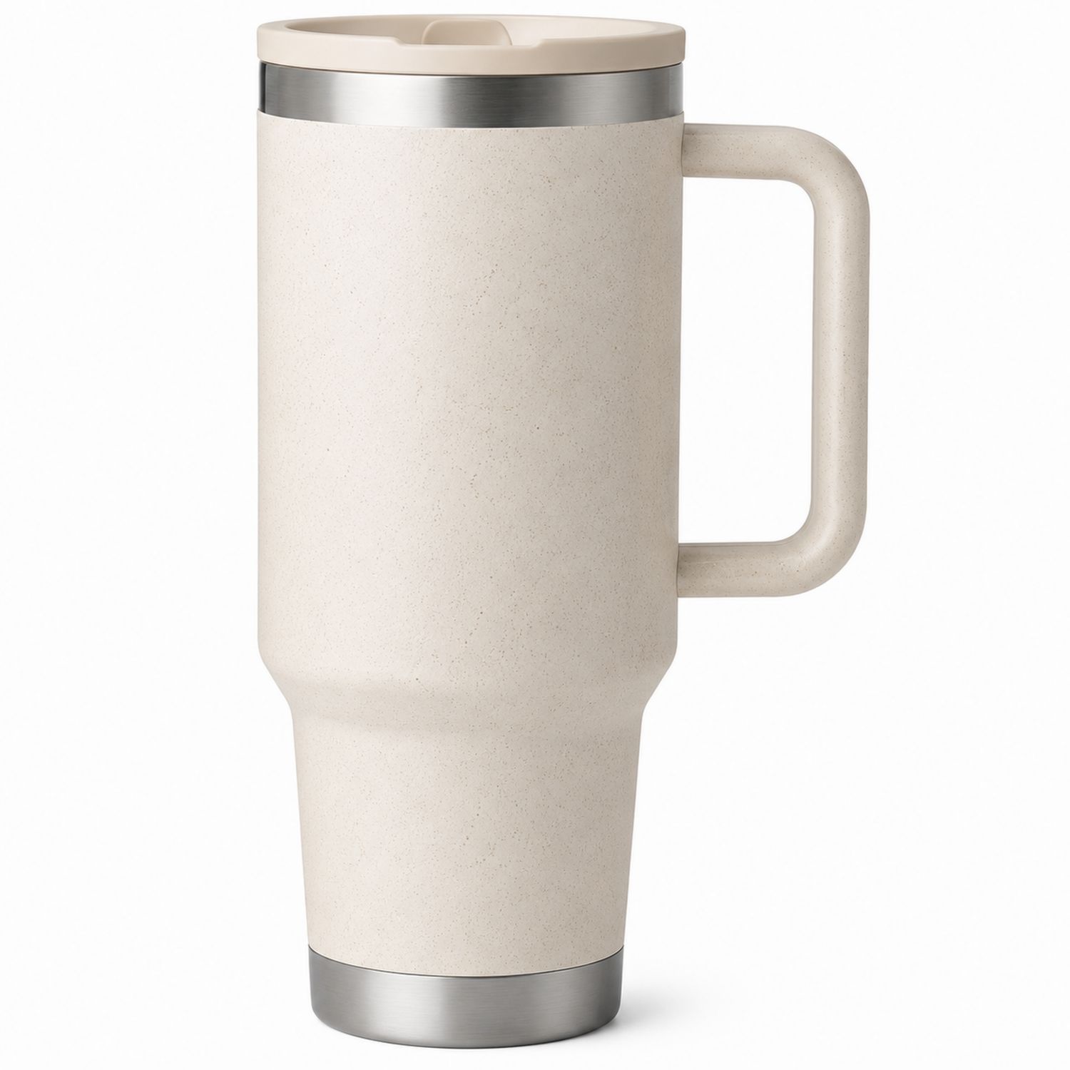 Thermobecher mit Griff Beige 450ml