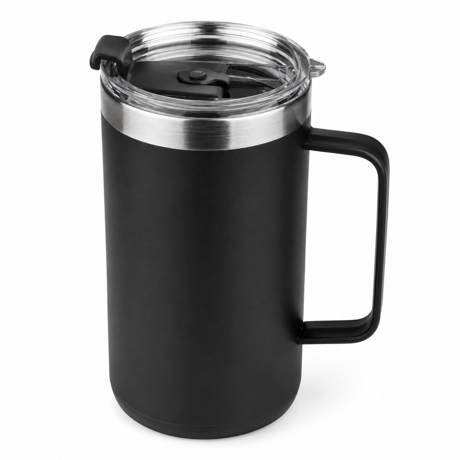Thermobecher mit Henkel 500ml Schwarz