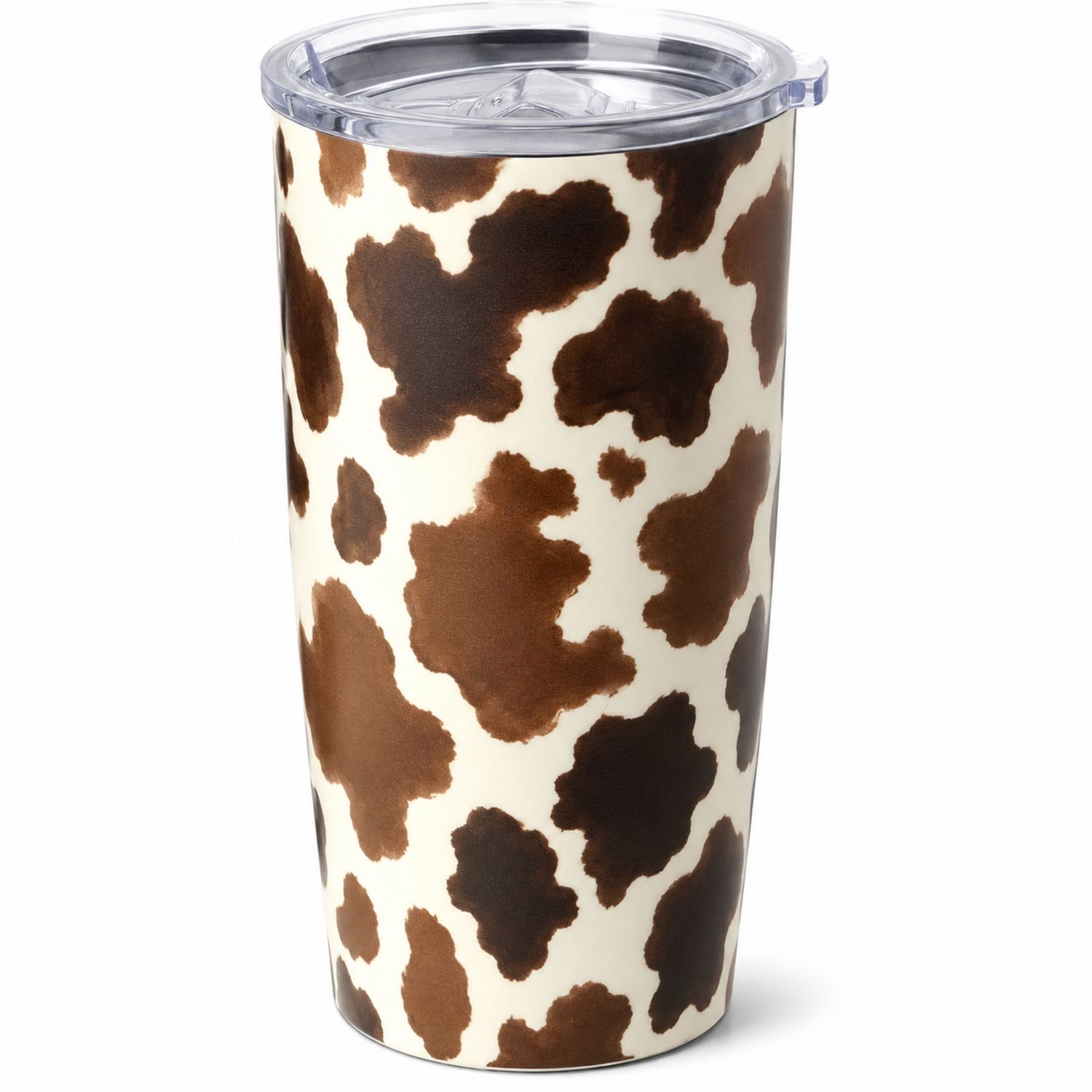 Thermobecher mit Kuhfleckenmuster 500ml Braun-Weiß
