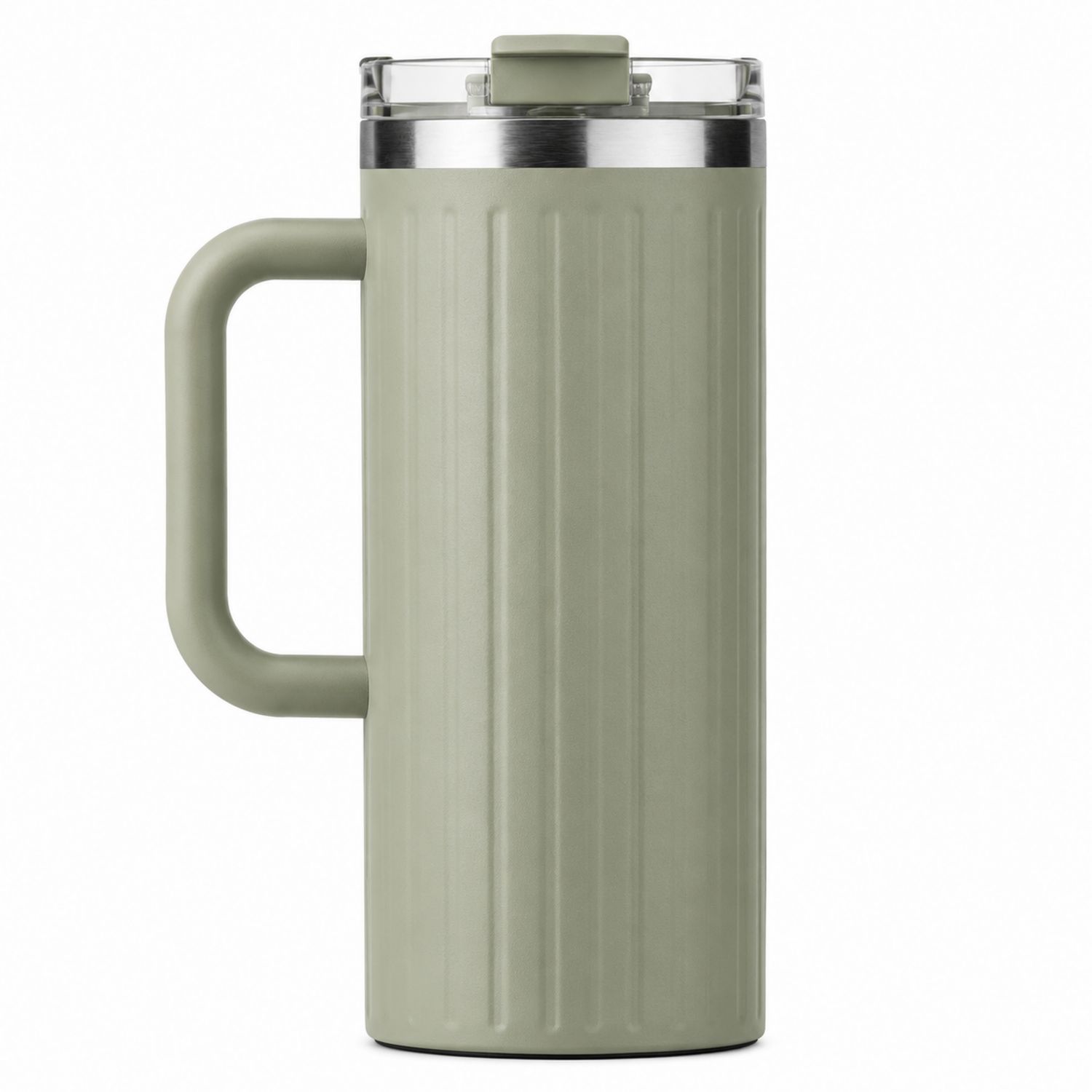 Thermobecher mit Griff Olivgrün 500ml
