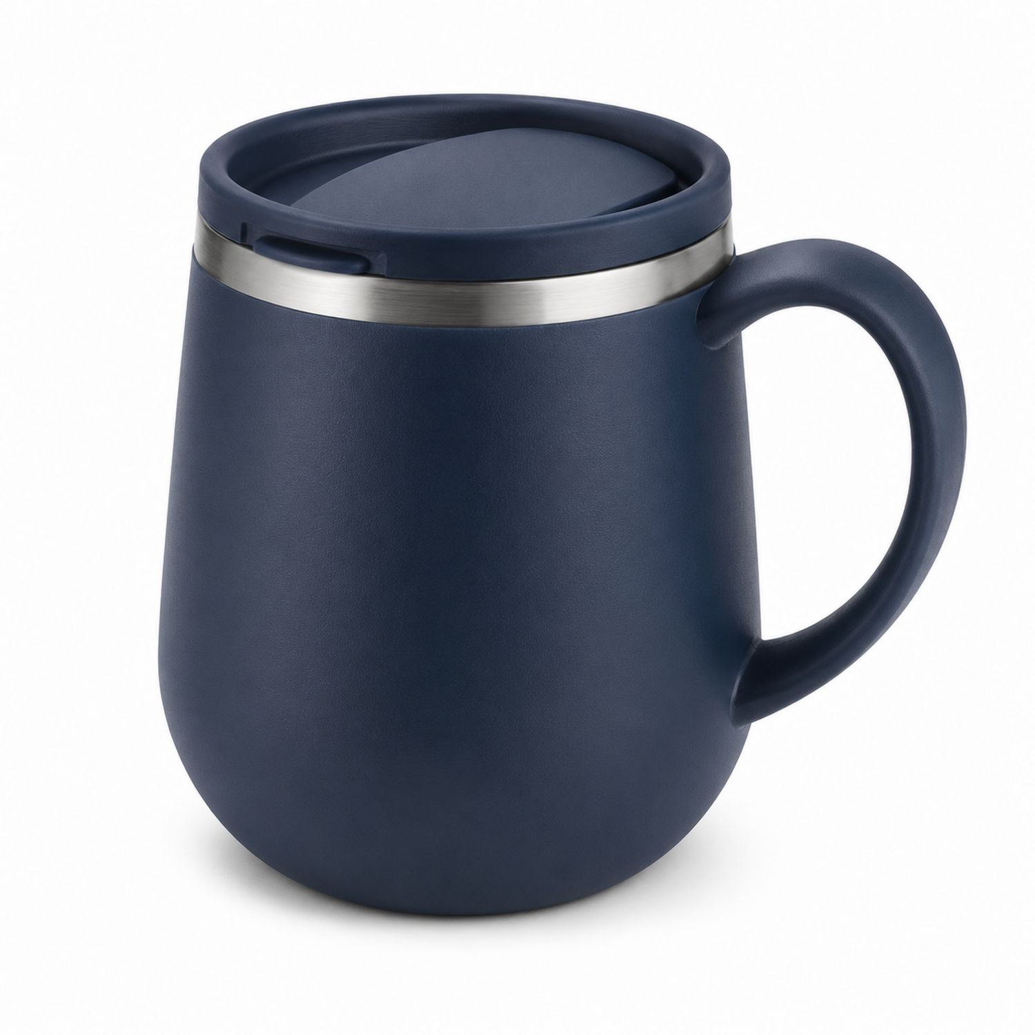 Thermobecher mit Deckel Dunkelblau 350ml