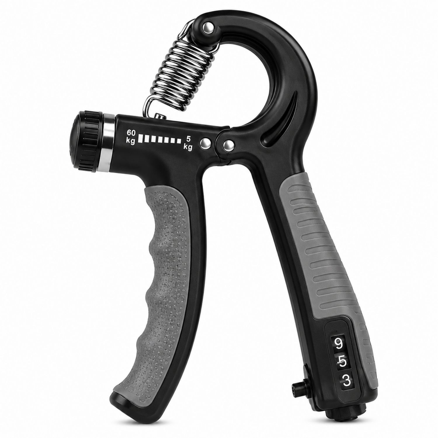 Pinza Regolabile per Esercizi Mani e Polsi Nero/Grigio 5-60kg
