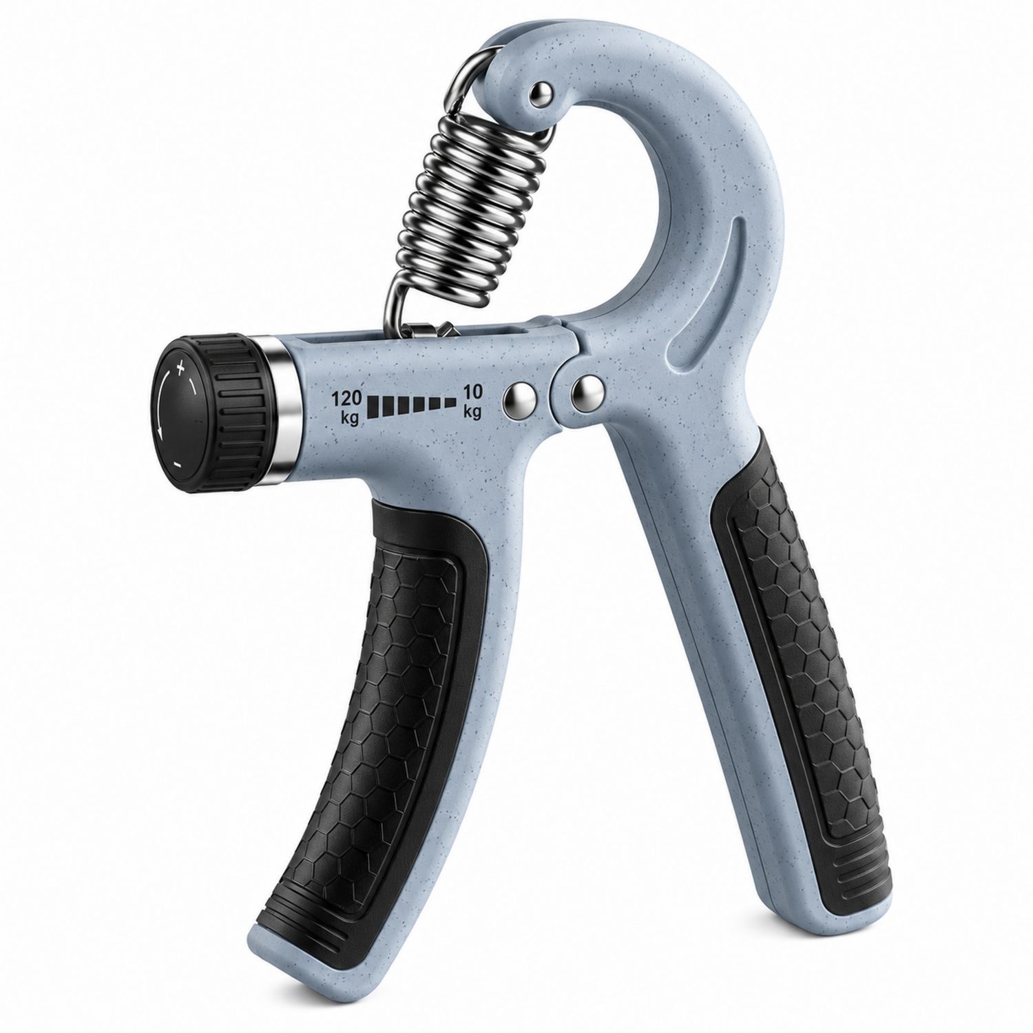 Pinza per Allenamento Forza Mano Regolabile 10-120kg Grigio
