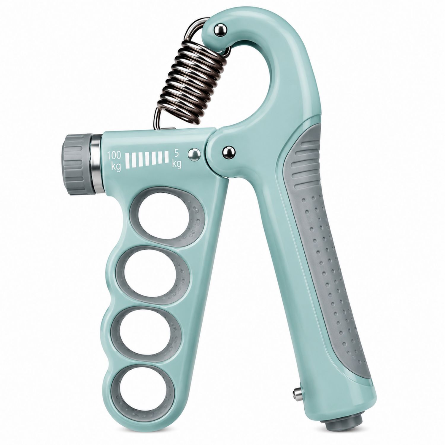 Pinza Regolabile Anti-Scivolo per Mani, Azzurro/Grigio, 5-100 kg
