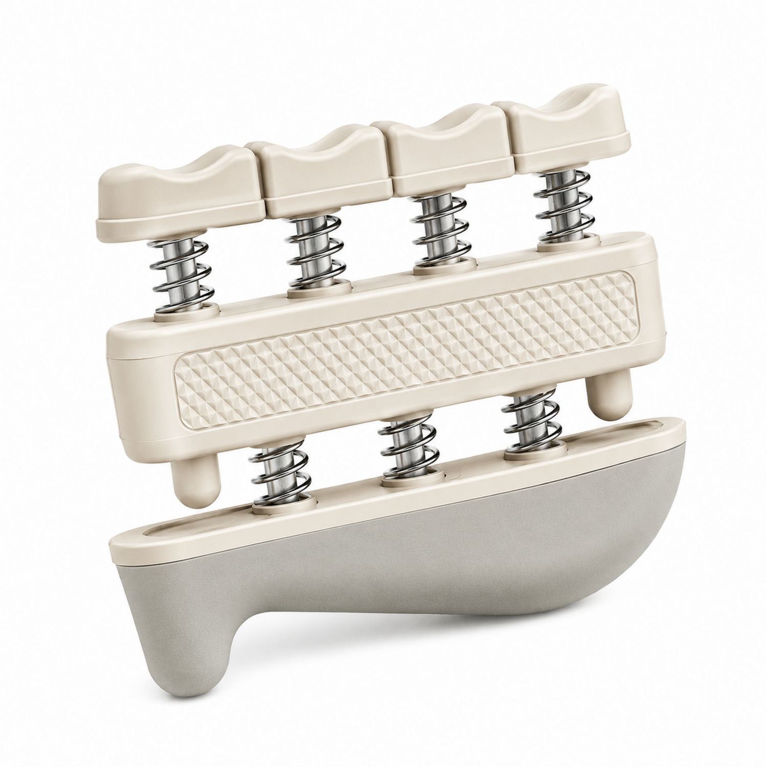 Allenatore di Dita Regolabile Grigio e Beige per Allenamento Mani