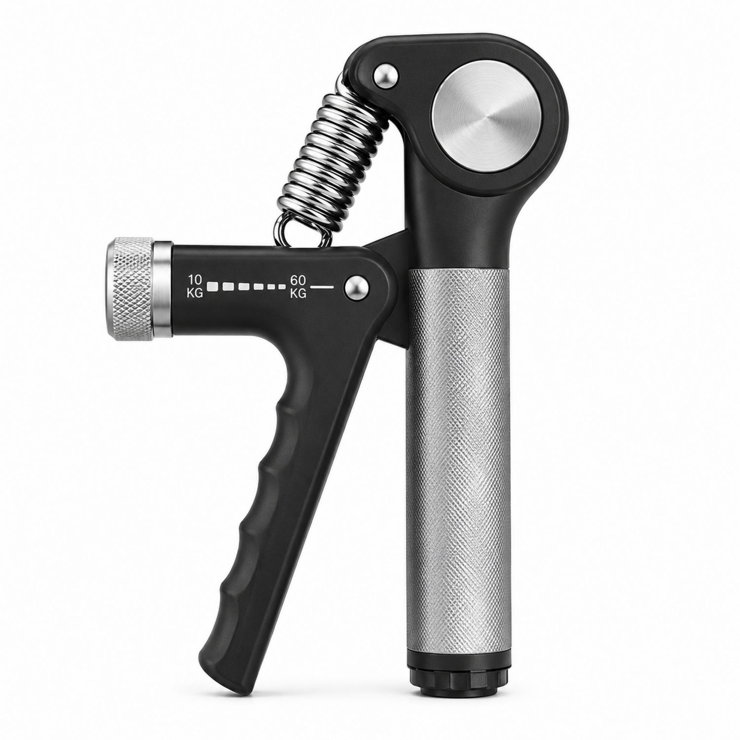 Allenatore di Forza della Mano Regolabile 10-60KG Nero Argento