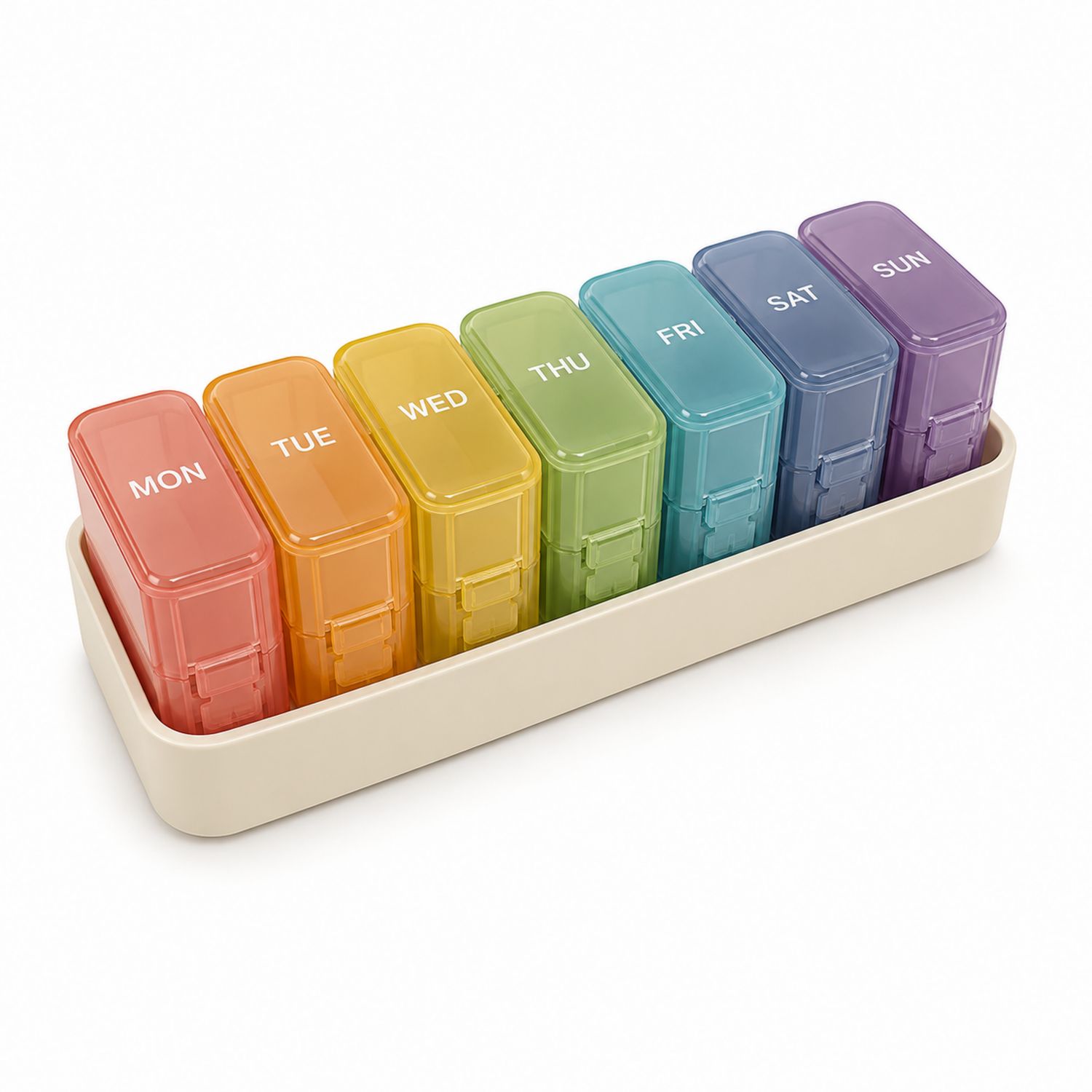 Contenitore Settimanale per Pillole Multicolore