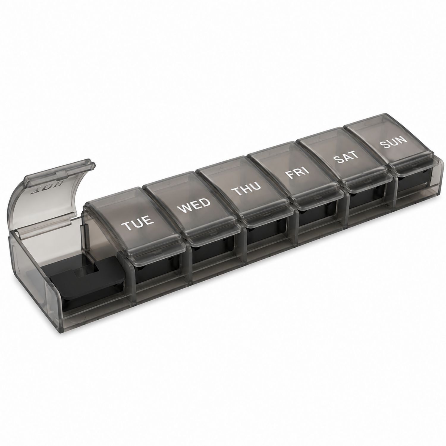 Contenitore Settimanale per Pillole Grigio Fumo