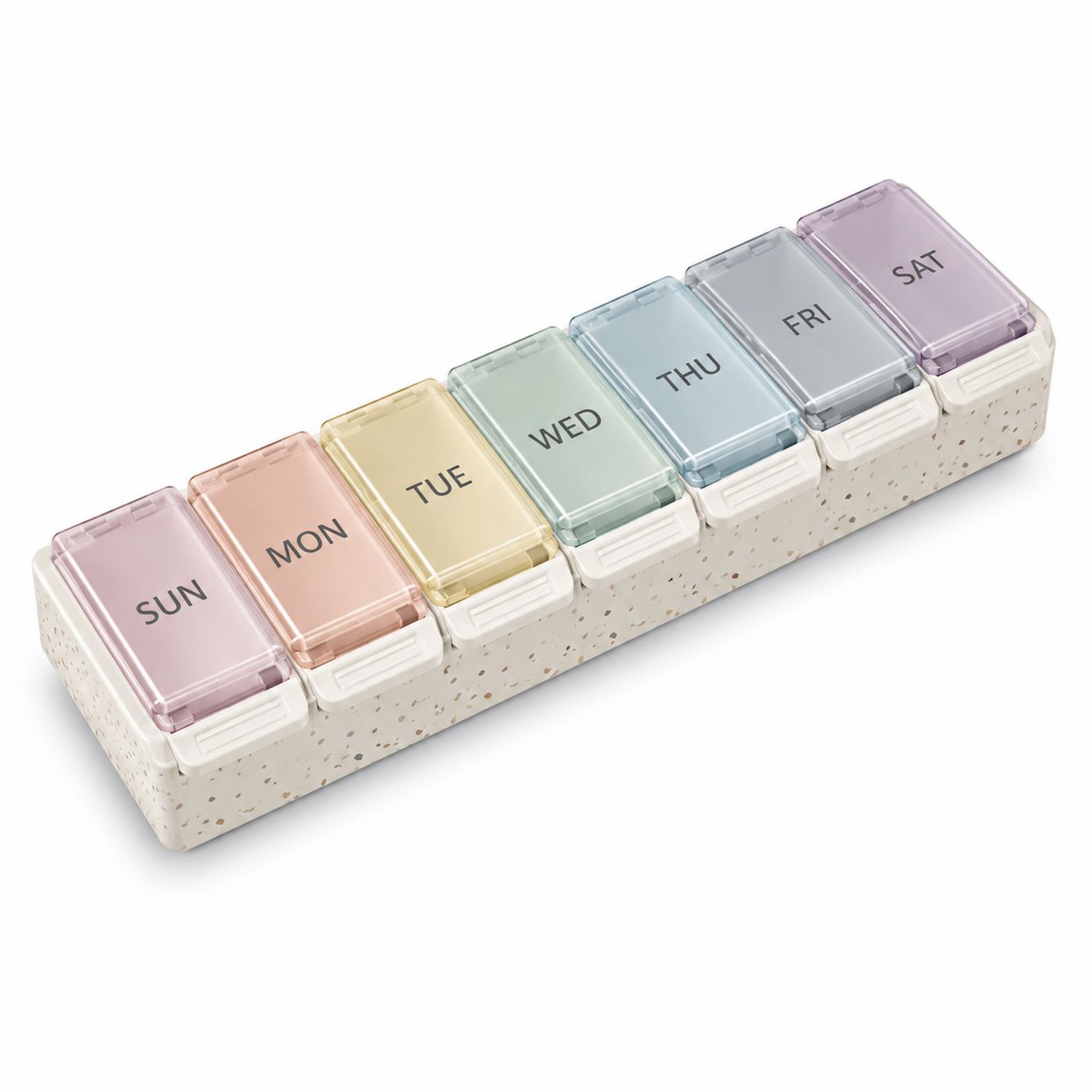 Organizzatore Settimanale per Pillole con Scomparti Pastello