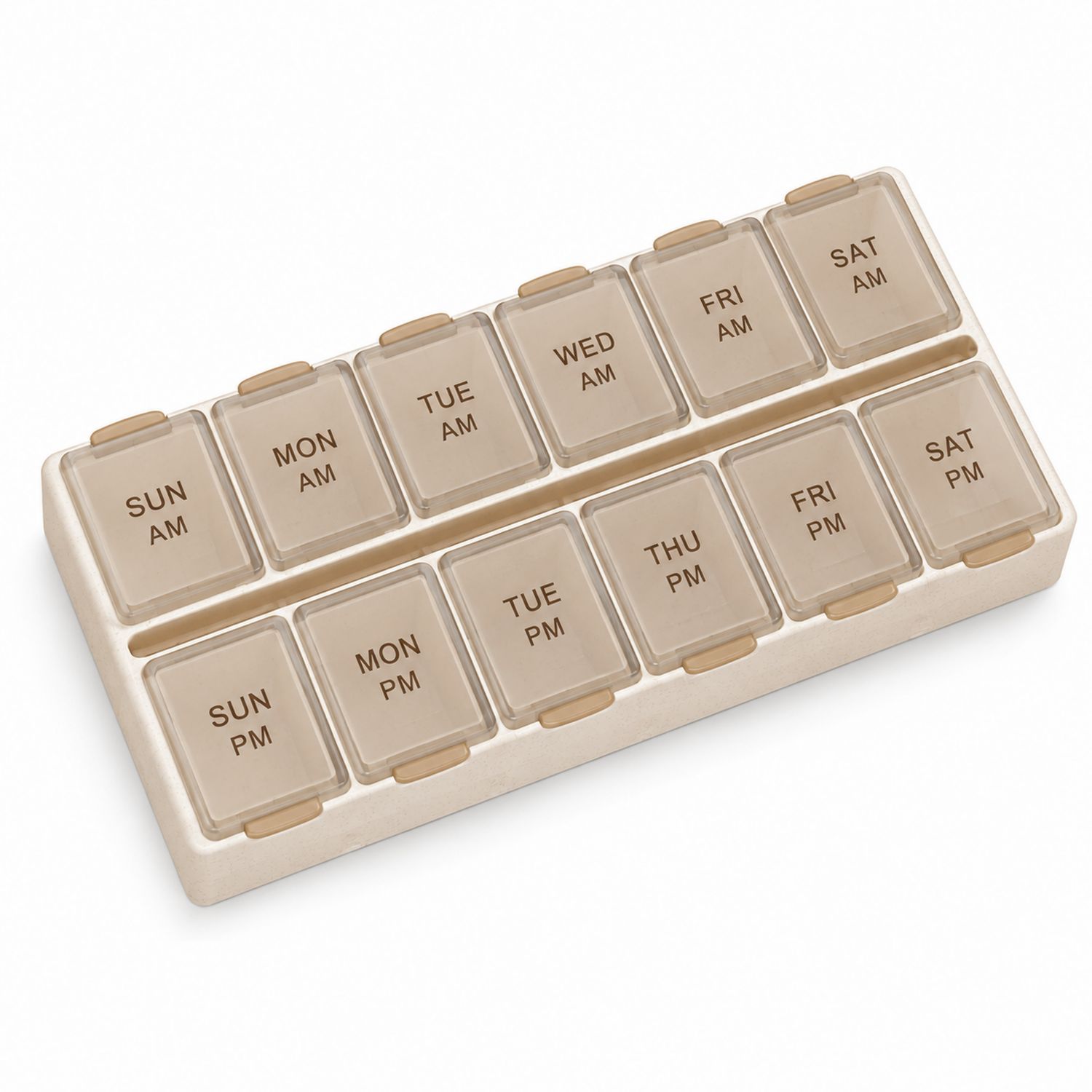 Portapillole Settimanale Beige