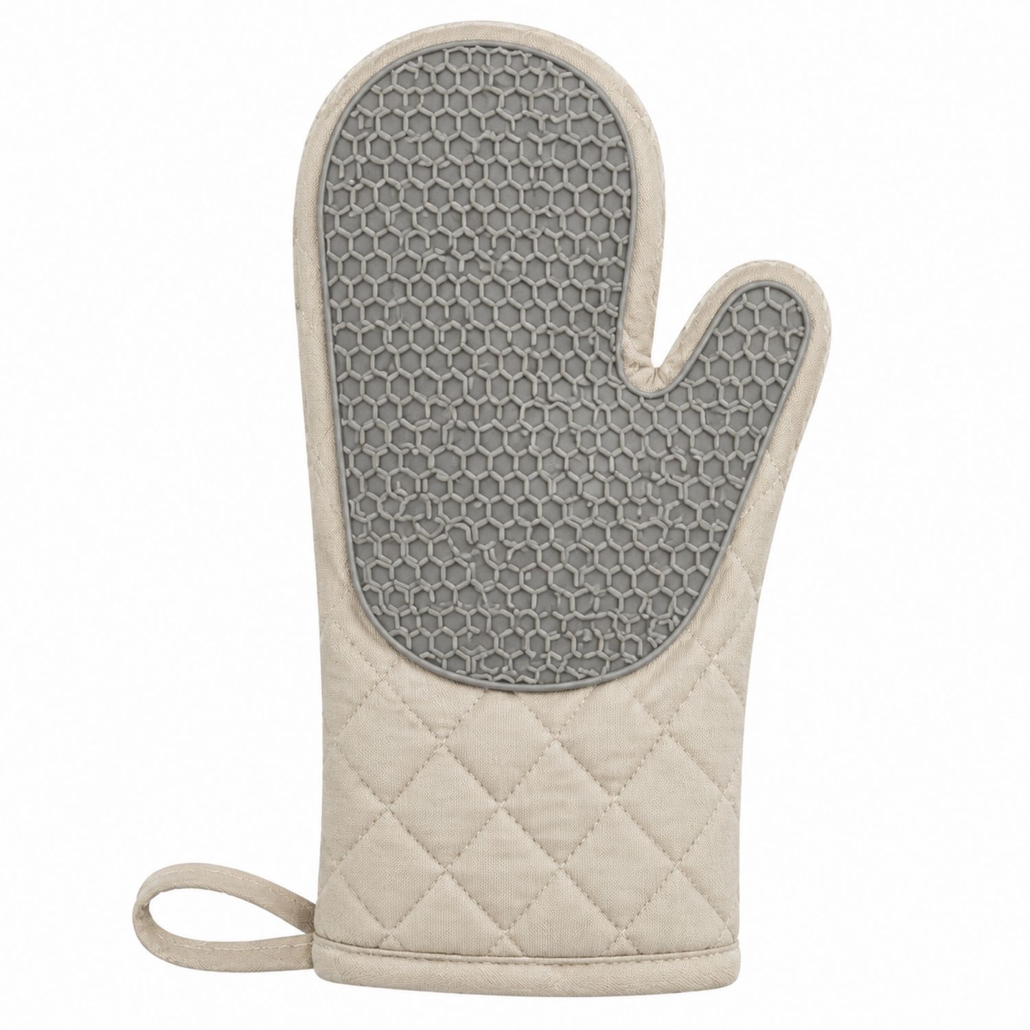 Hitzebeständiger Backofenhandschuh Beige Grau-Cavessaliving