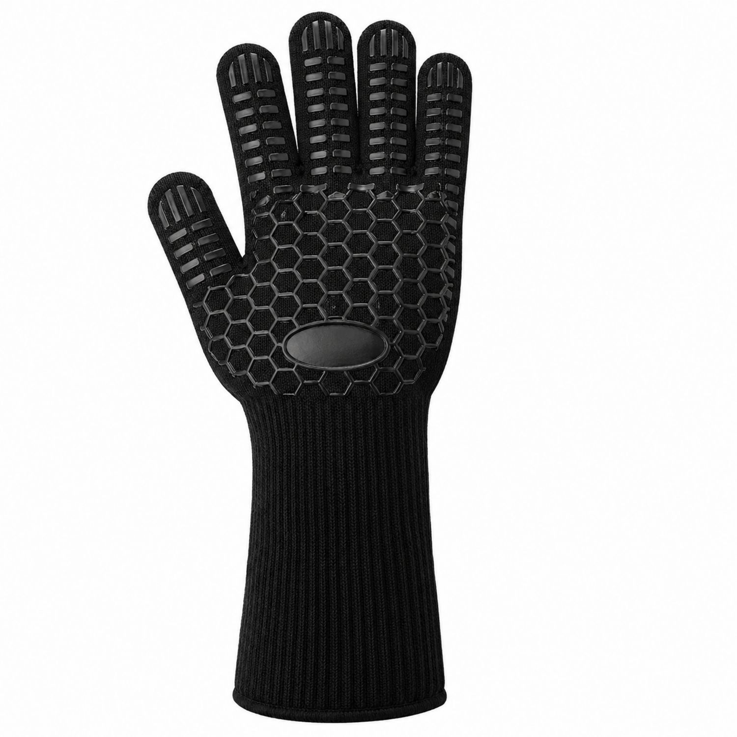 Schwarzer Hitzebeständiger Rutschfester Handschuh-Cavessaliving