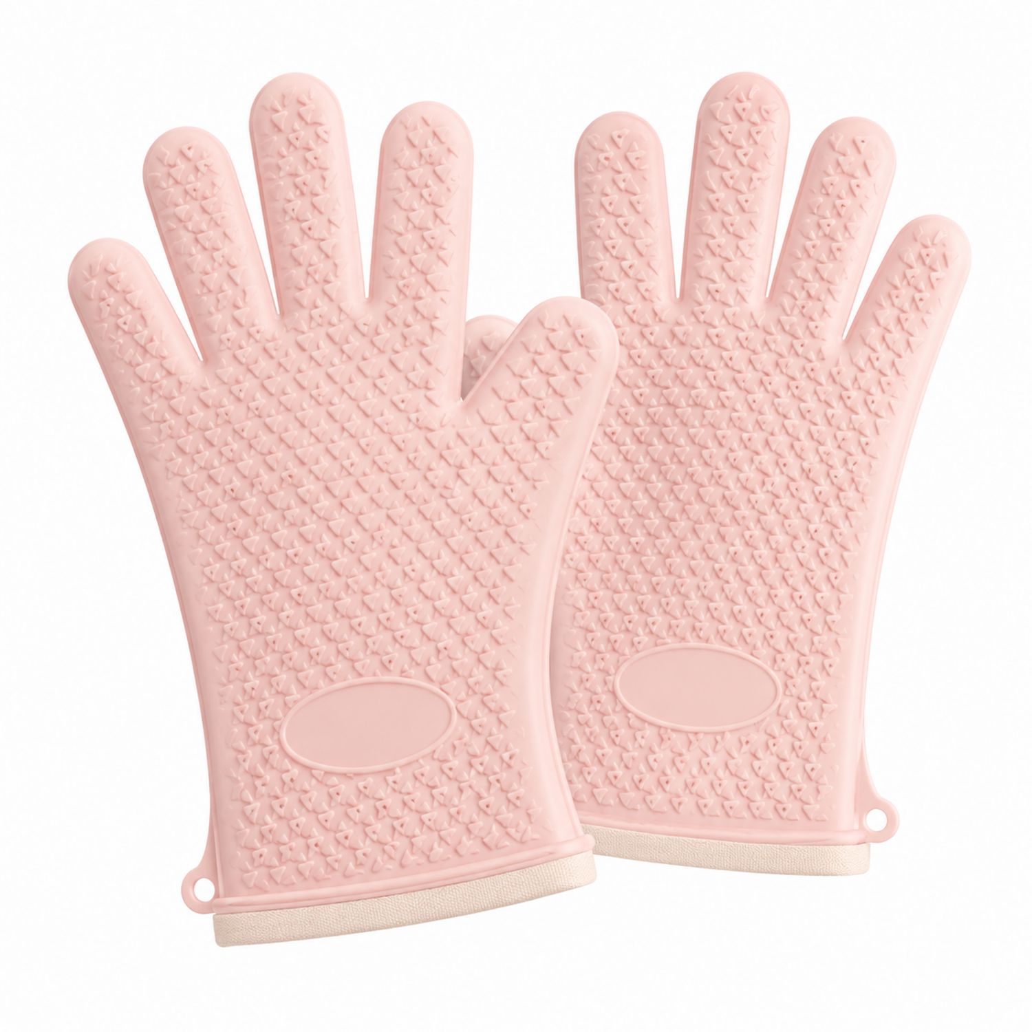 Hitzebeständige Silikon-Ofenhandschuhe in Rosa-Cavessaliving