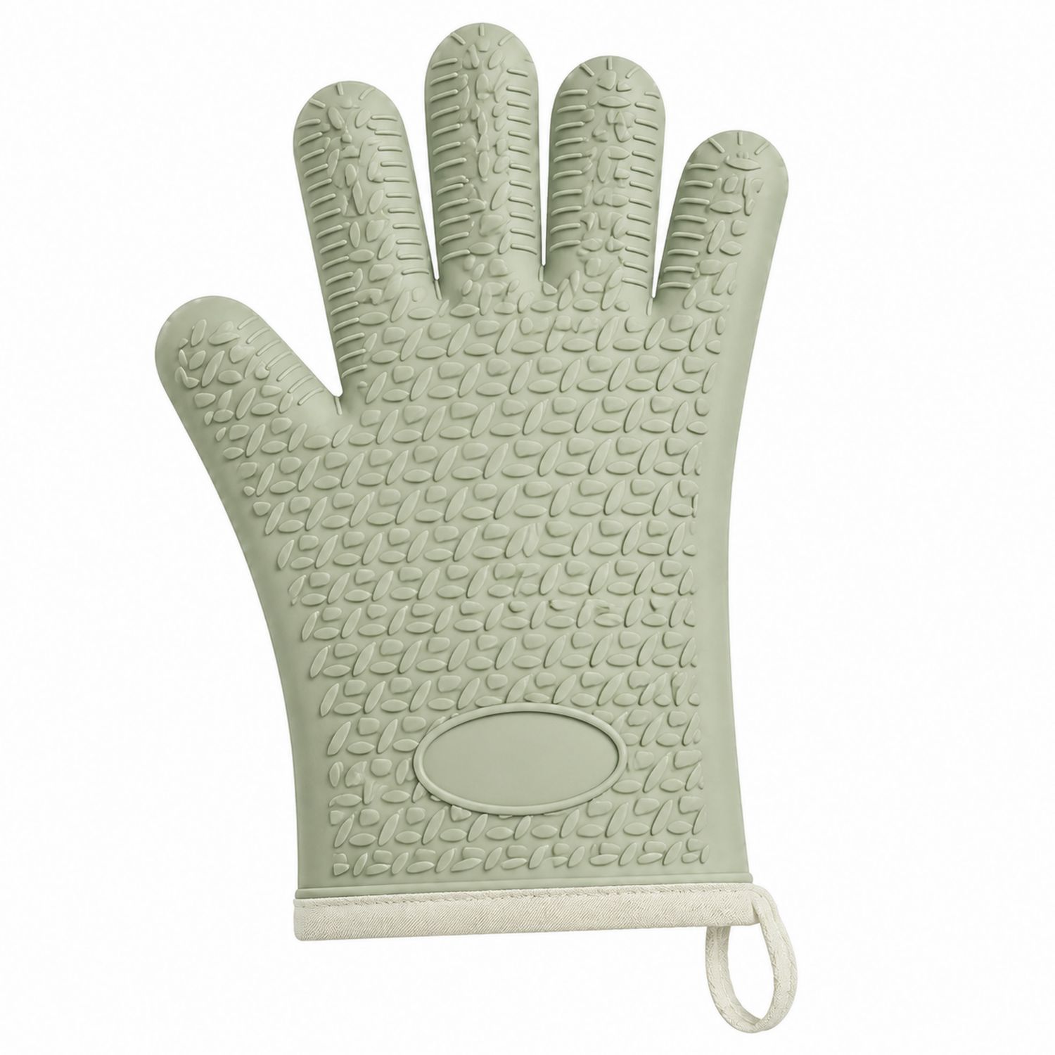 Hitzebeständiger Silikonhandschuh mit Anti-Rutsch Design Grün-Cavessaliving