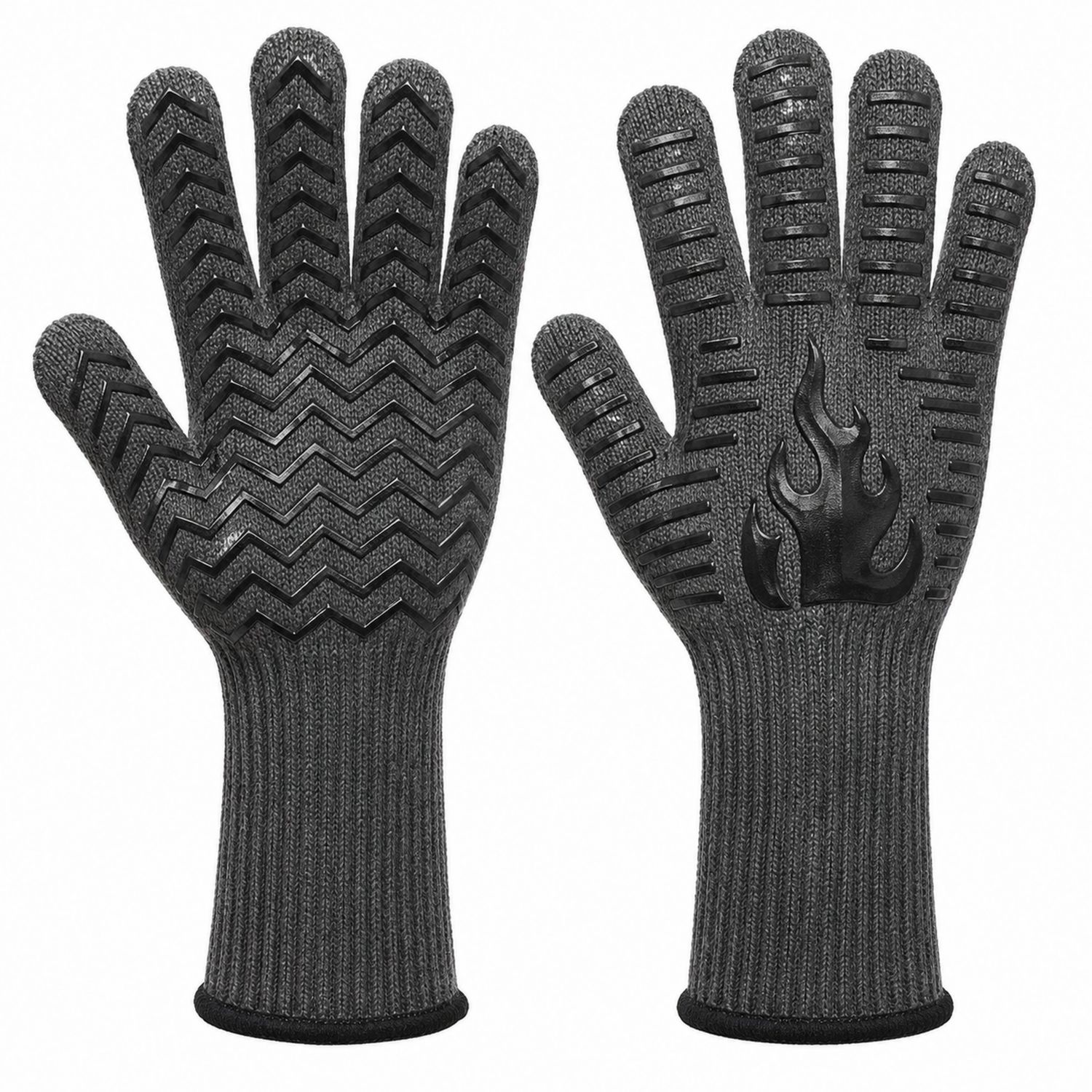 Hitzebeständige Grillhandschuhe Grau-Cavessaliving