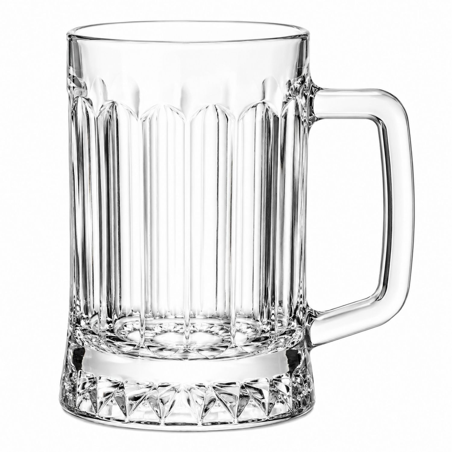 Transparenter Bierkrug mit Henkel 500ml