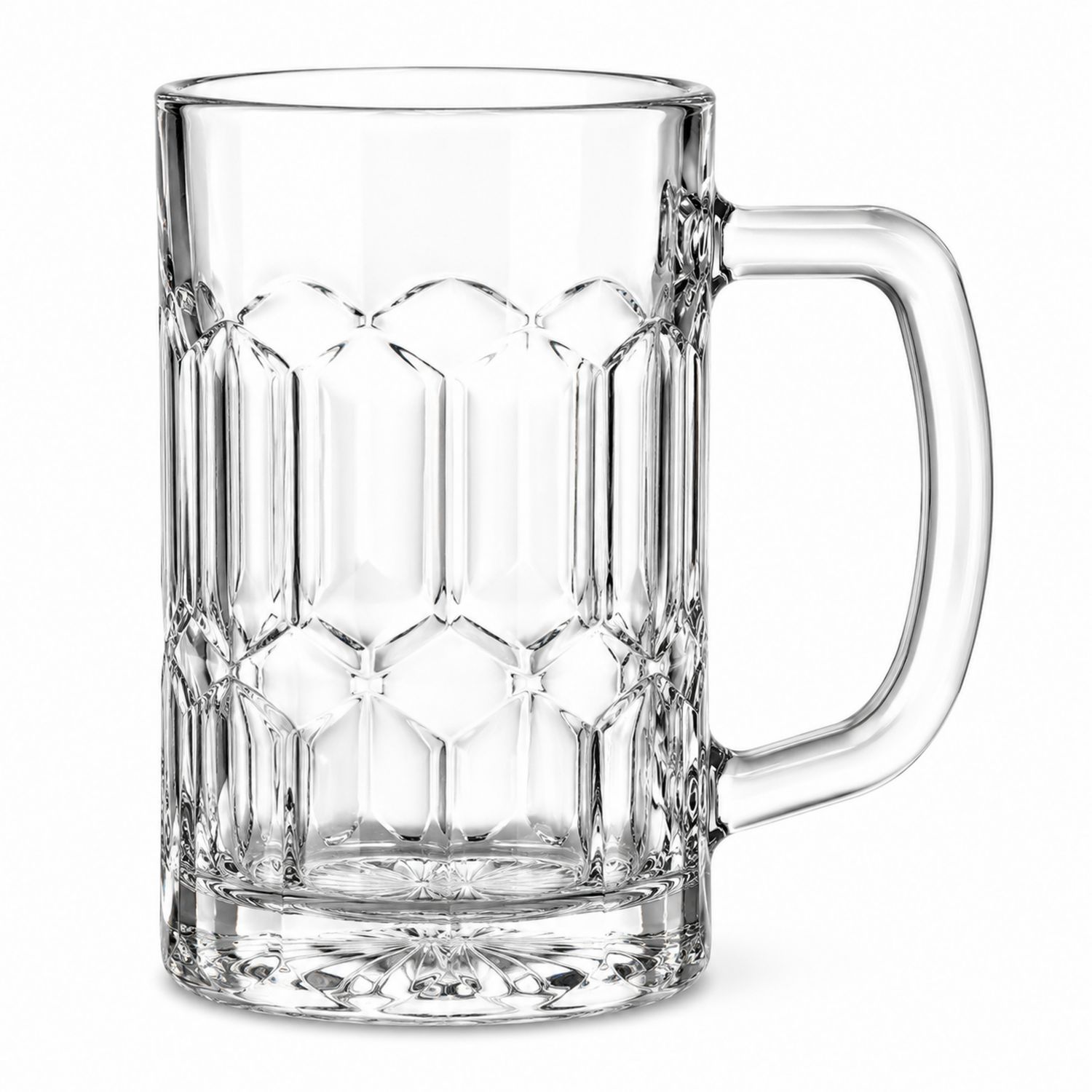 Bierkrug aus Glas 500ml Transparent