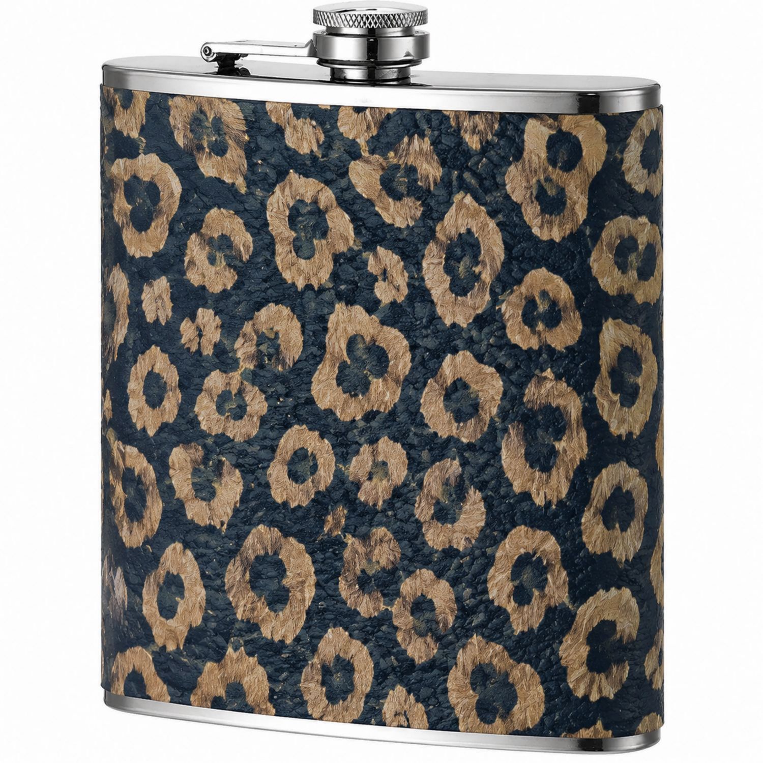 Flachmann im Leopardenmuster Edelstahl 230ml