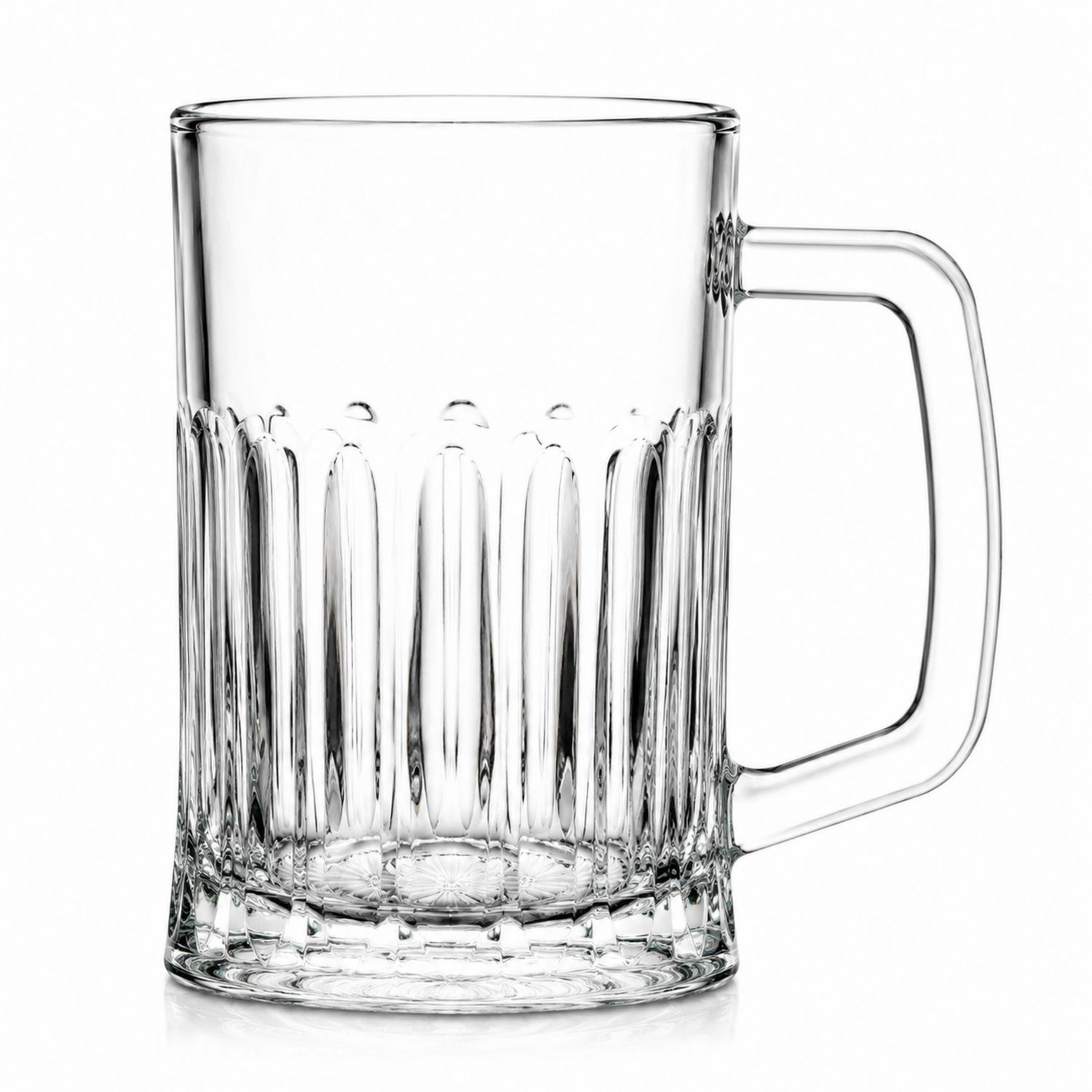 Bierkrug mit Henkel 500ml Klar